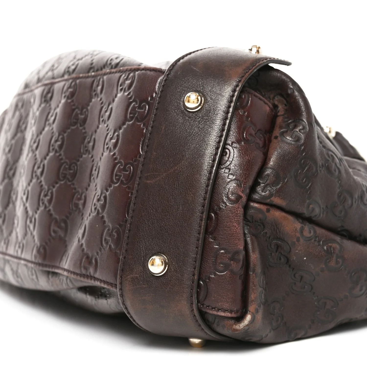 Guccissima Medium Pelham Shoulder Bag Dark Brown - Image 10