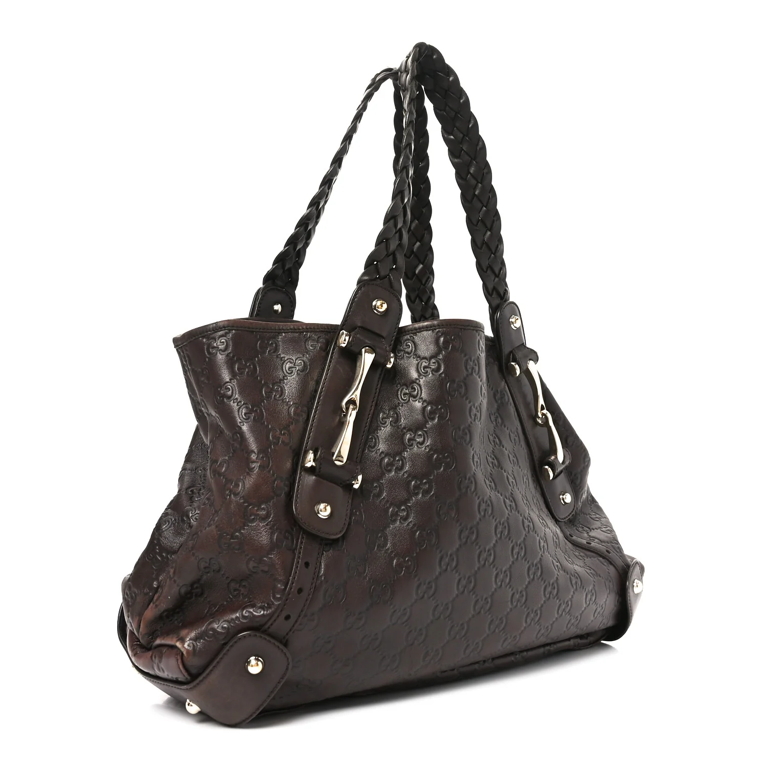 Guccissima Medium Pelham Shoulder Bag Dark Brown - Image 3