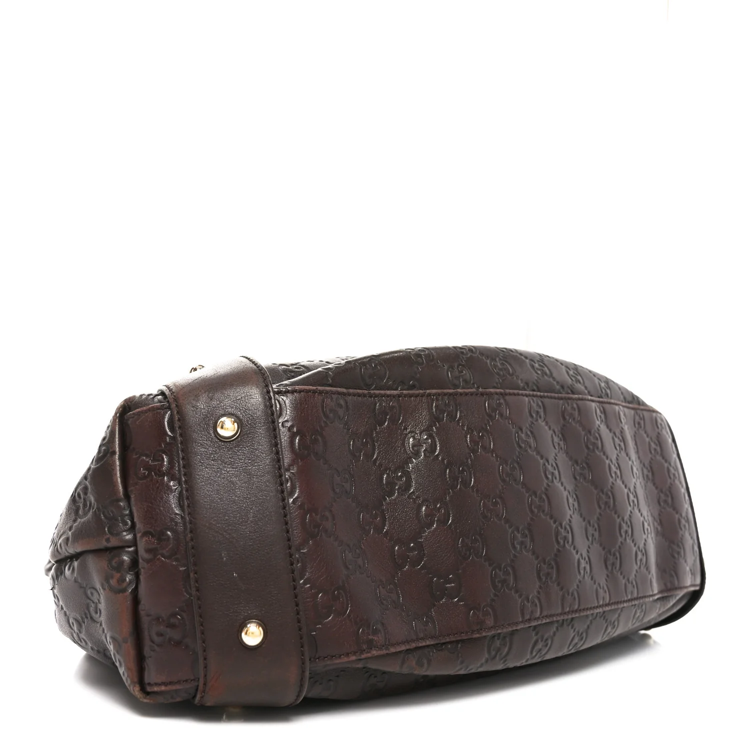 Guccissima Medium Pelham Shoulder Bag Dark Brown - Image 4