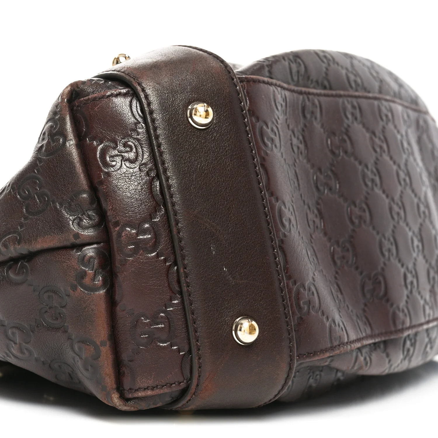 Guccissima Medium Pelham Shoulder Bag Dark Brown - Image 9