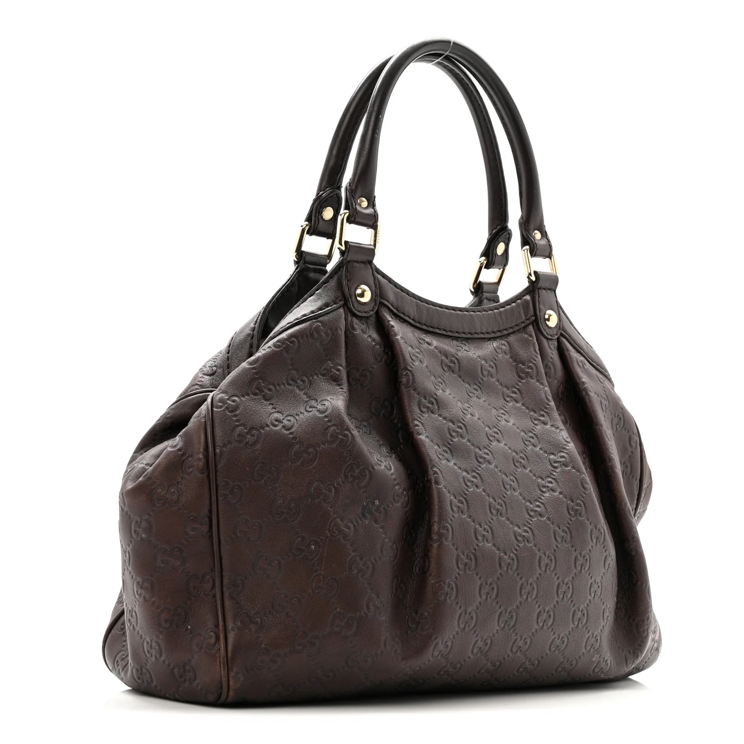 Guccissima Medium Sukey Tote Chocolate - Image 3