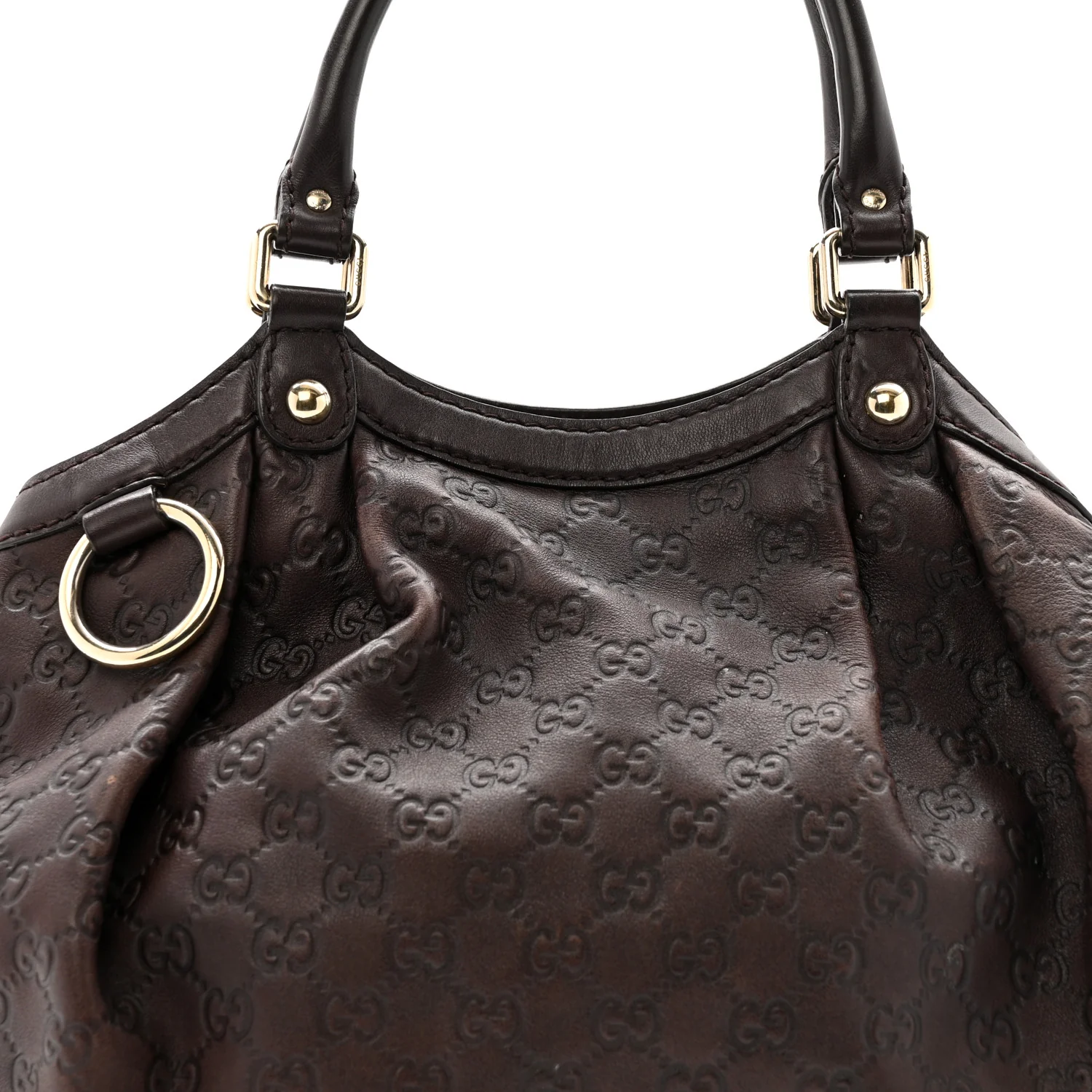 Guccissima Medium Sukey Tote Chocolate - Image 8