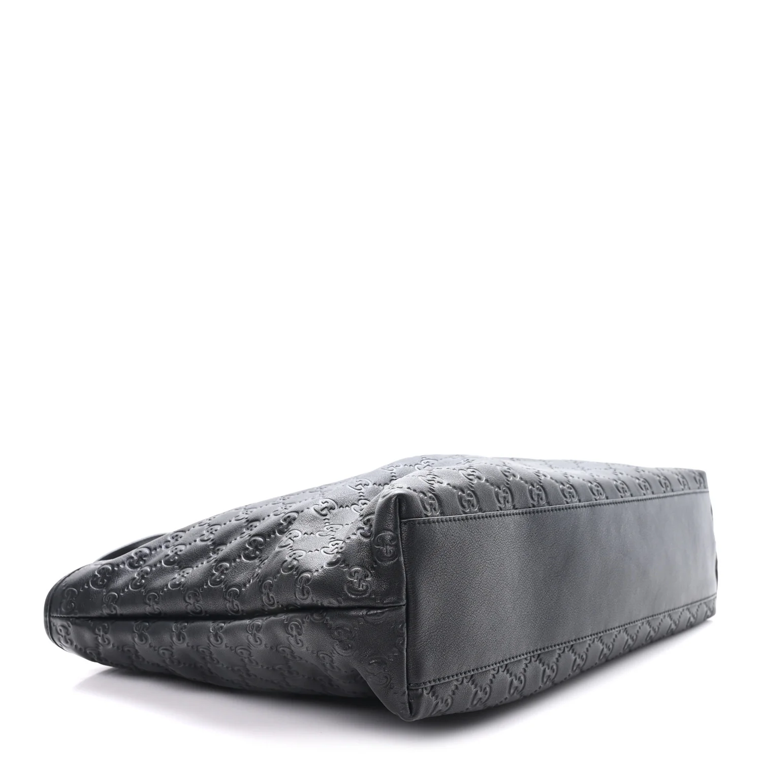 Guccissima Medium Zippered Shopping Tote Black - Image 4