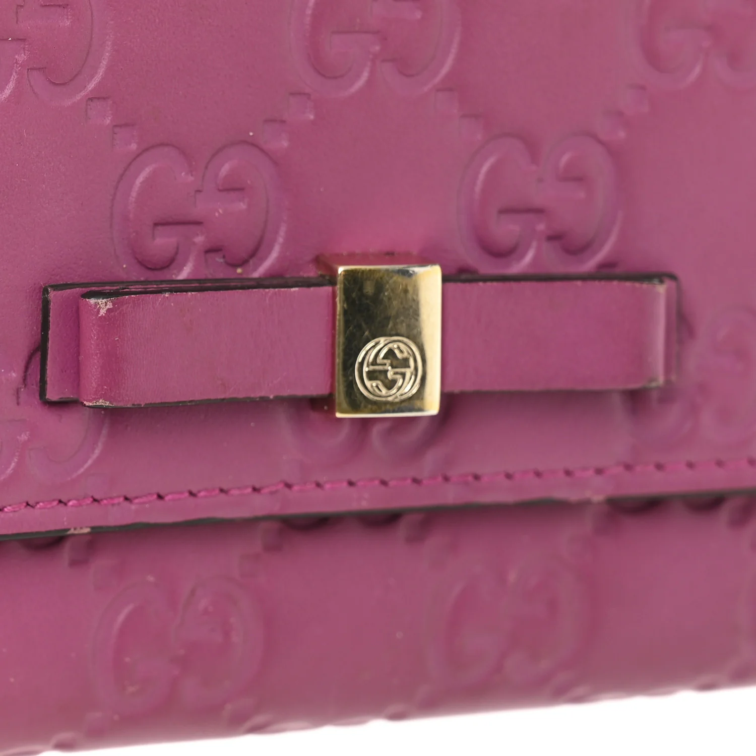Guccissima Signature Bowy Continental Wallet Peonia Flower - Image 9