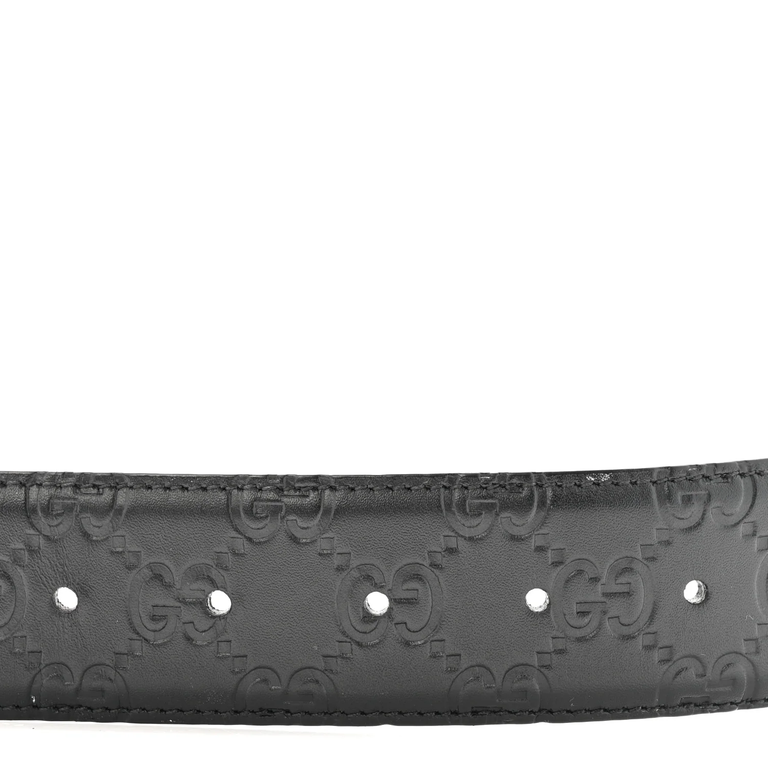 Guccissima Signature Interlocking G 40mm Belt 95 38 Black - Image 5