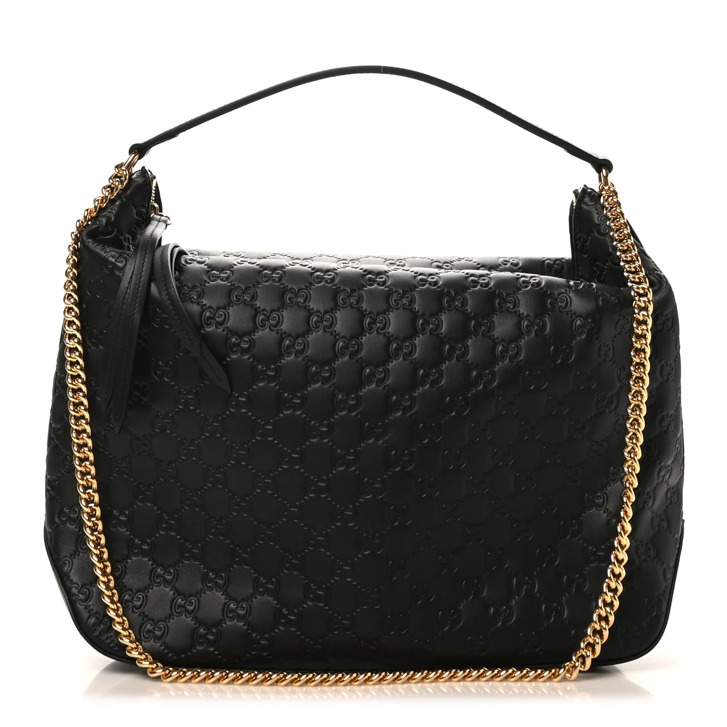 Guccissima Signature Large Linea A Hobo Black