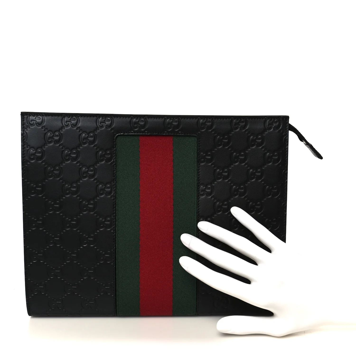 Guccissima Signature Web New Web Cosmetic Case Black - Image 2