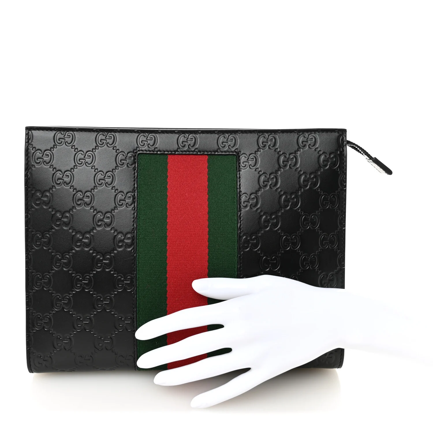 Guccissima Signature Web New Web Cosmetic Case Black - Image 2