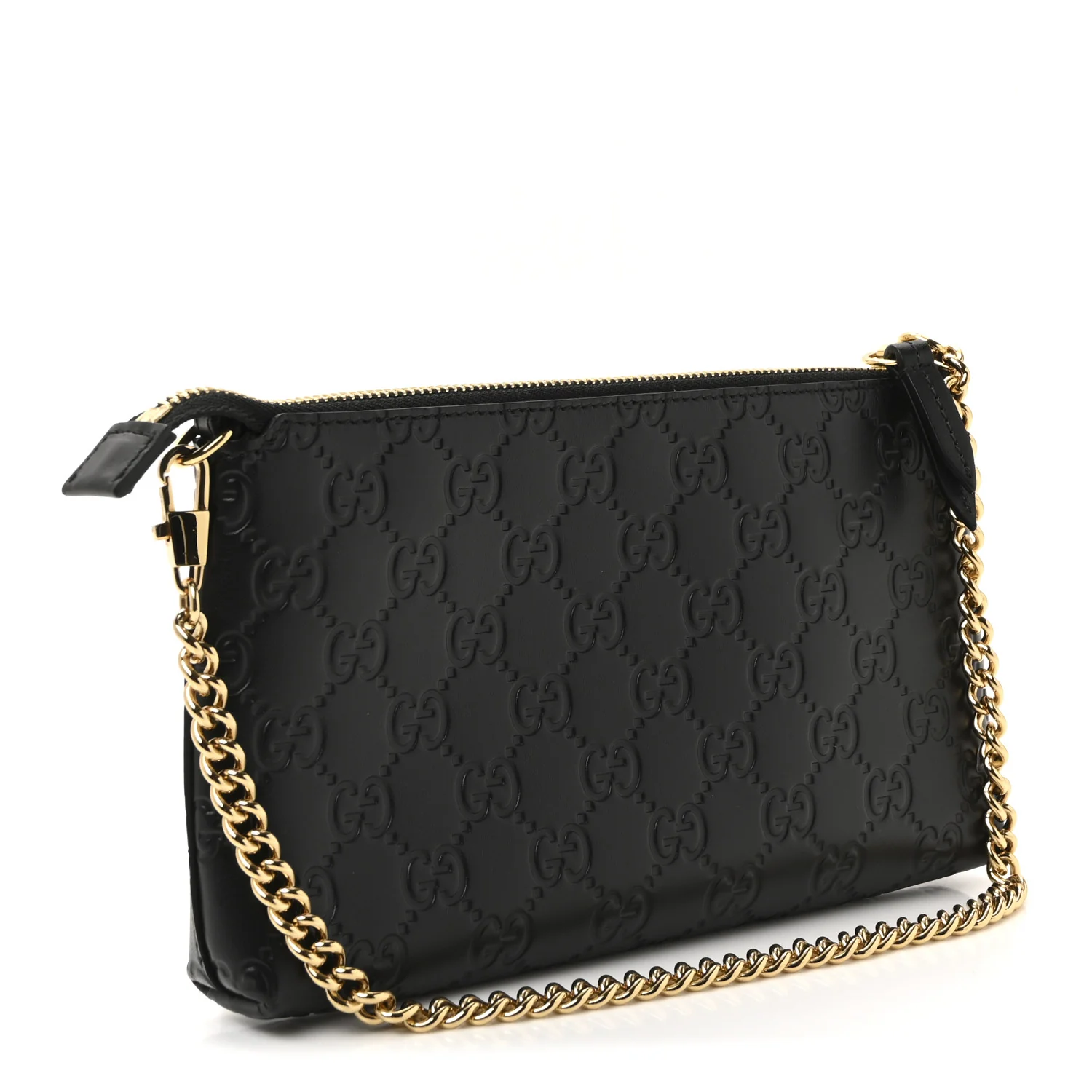 Guccissima Signature Wrist Wallet Black - Image 3