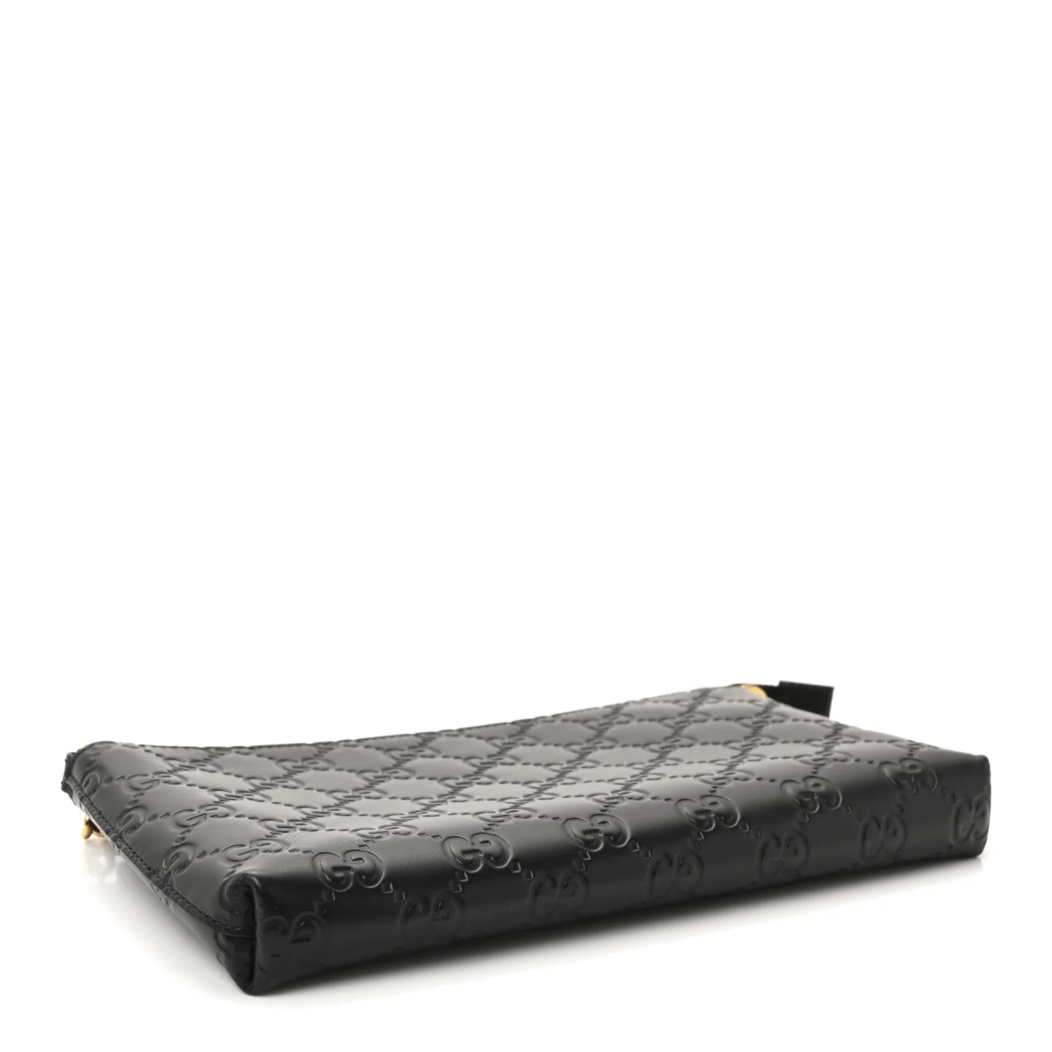 Guccissima Signature Wrist Wallet Black - Image 4