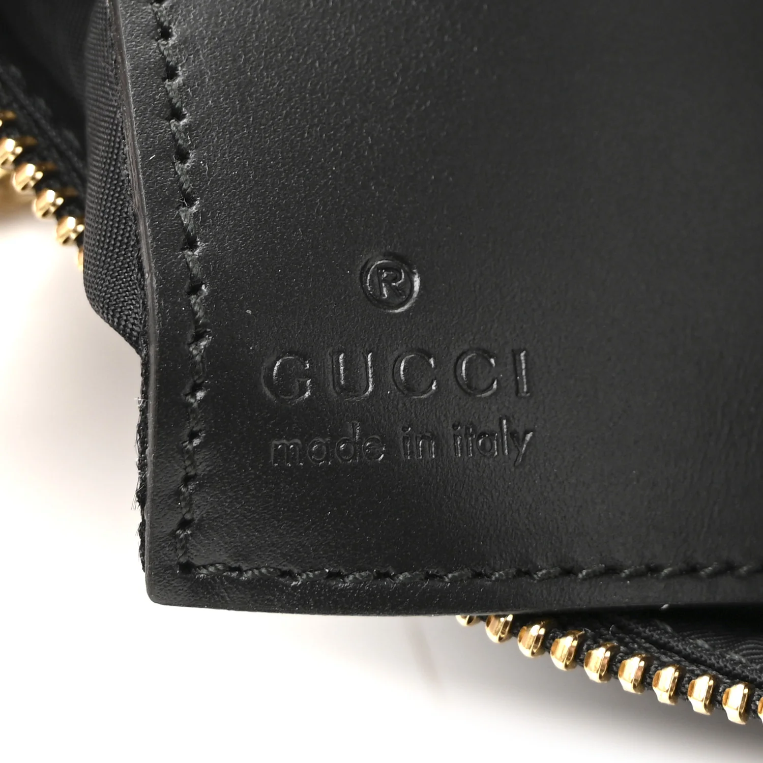 Guccissima Signature Wrist Wallet Black - Image 6