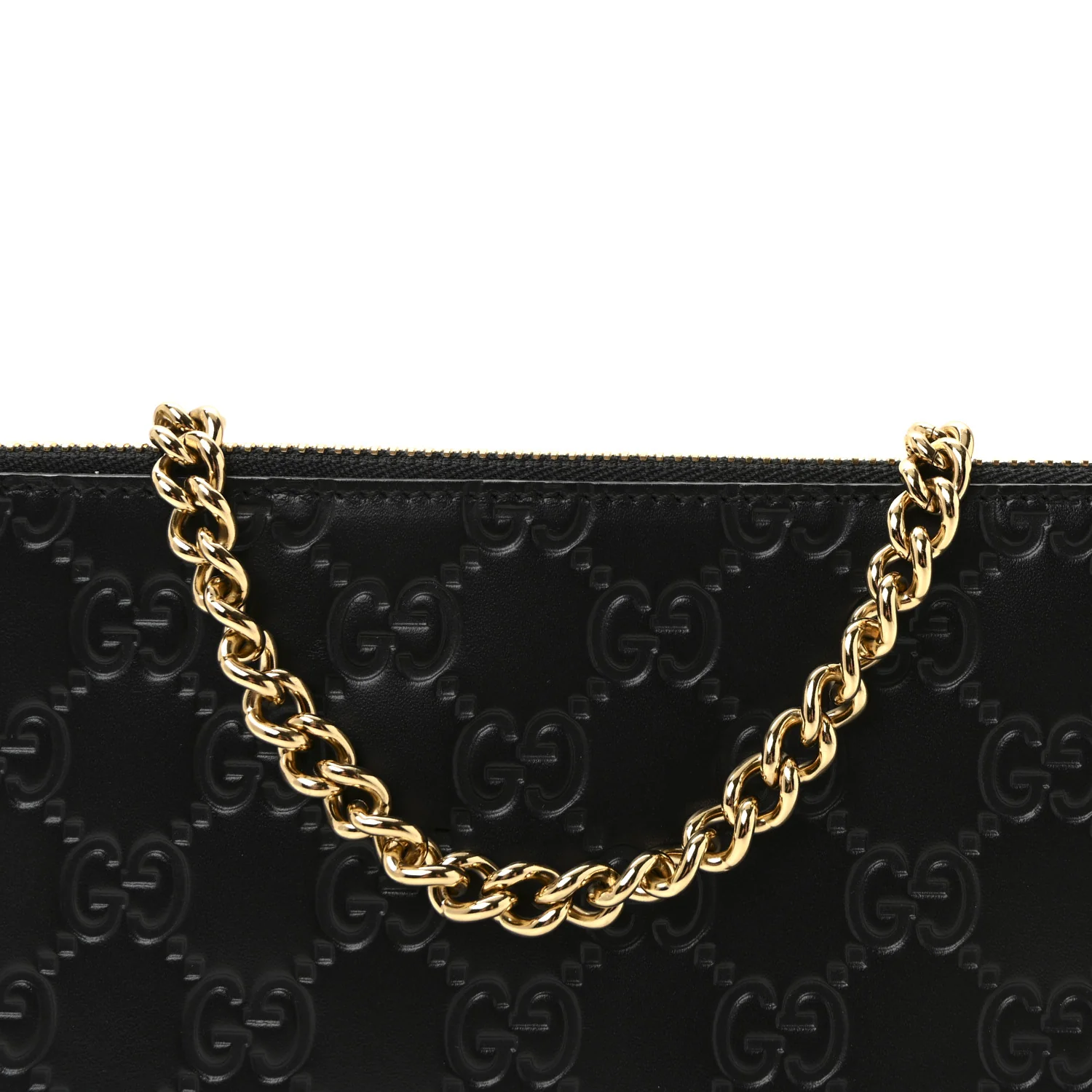 Guccissima Signature Wrist Wallet Black - Image 7