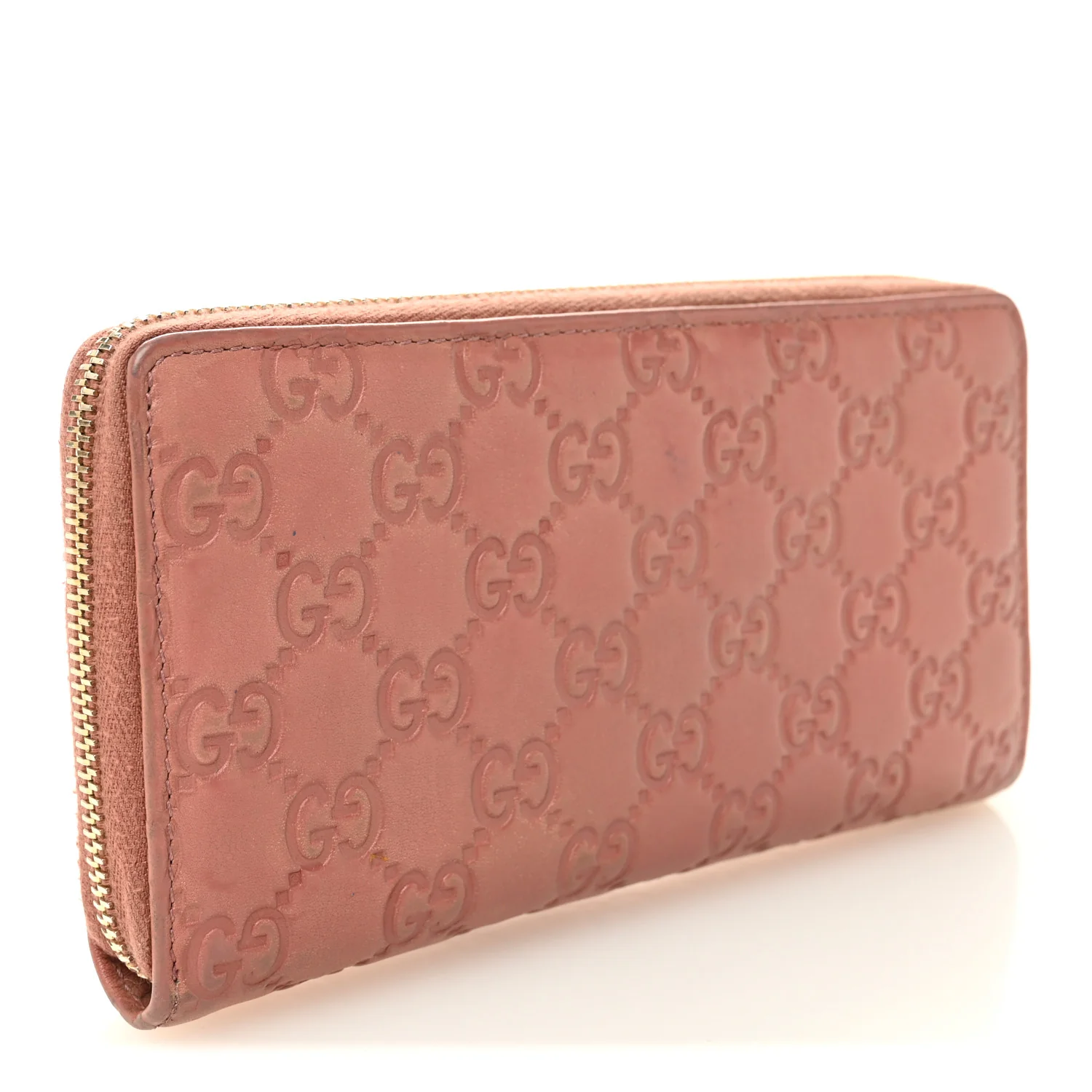 Guccissima Signature Zip Around Wallet Soft Pink - Image 3