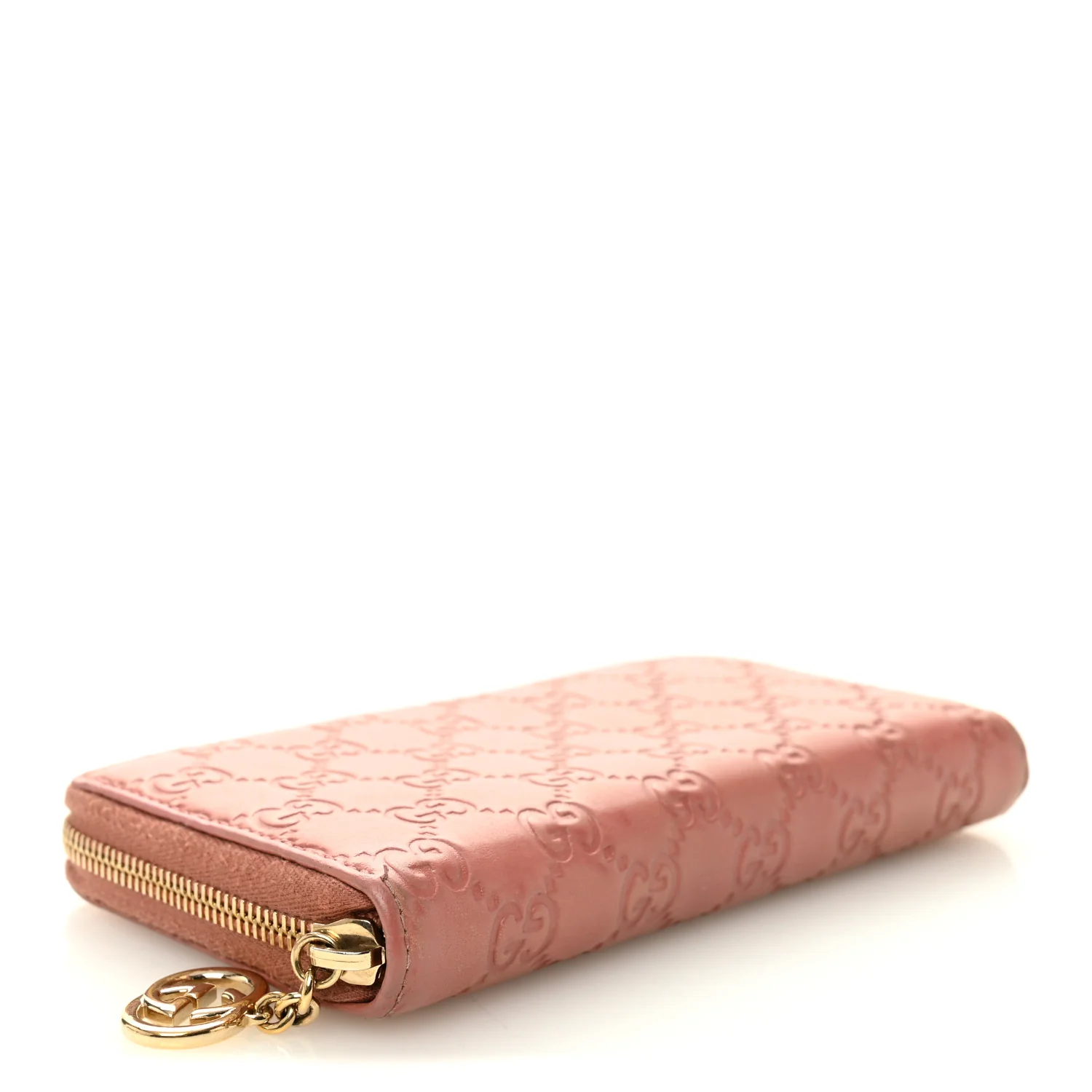 Guccissima Signature Zip Around Wallet Soft Pink - Image 4
