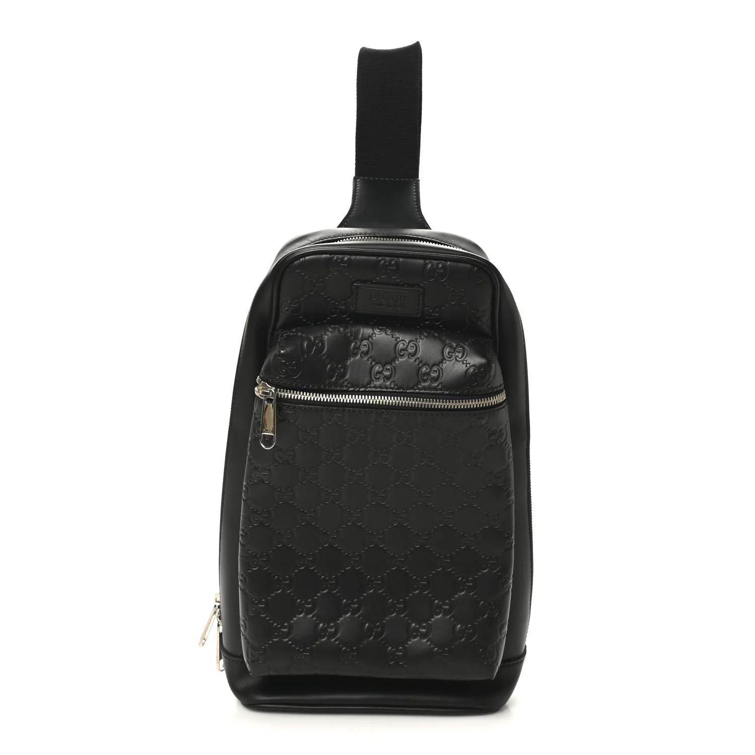 Guccissima Sling Backpack Black