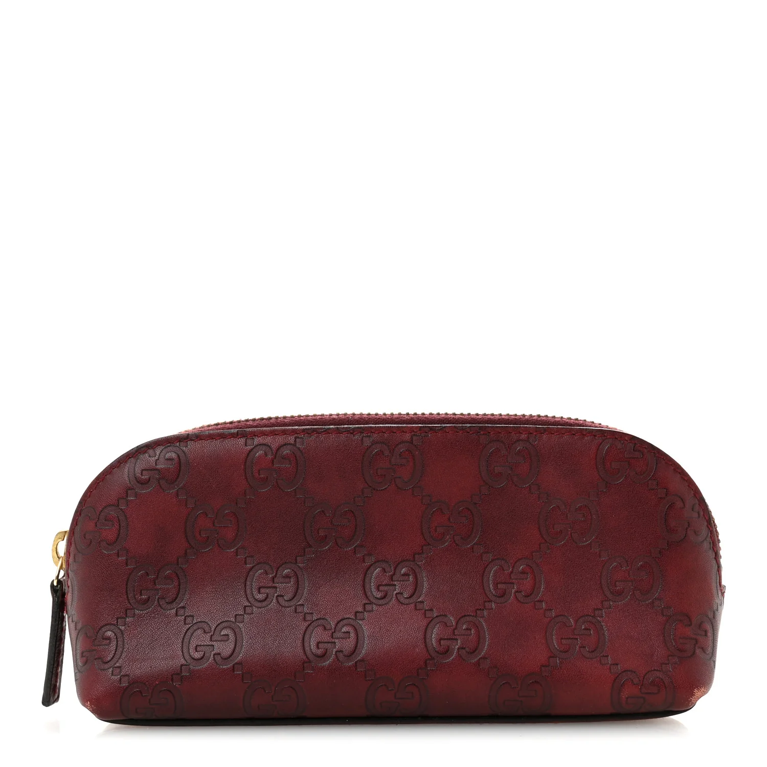 Guccissima Small Cosmetic Pouch Burgundy