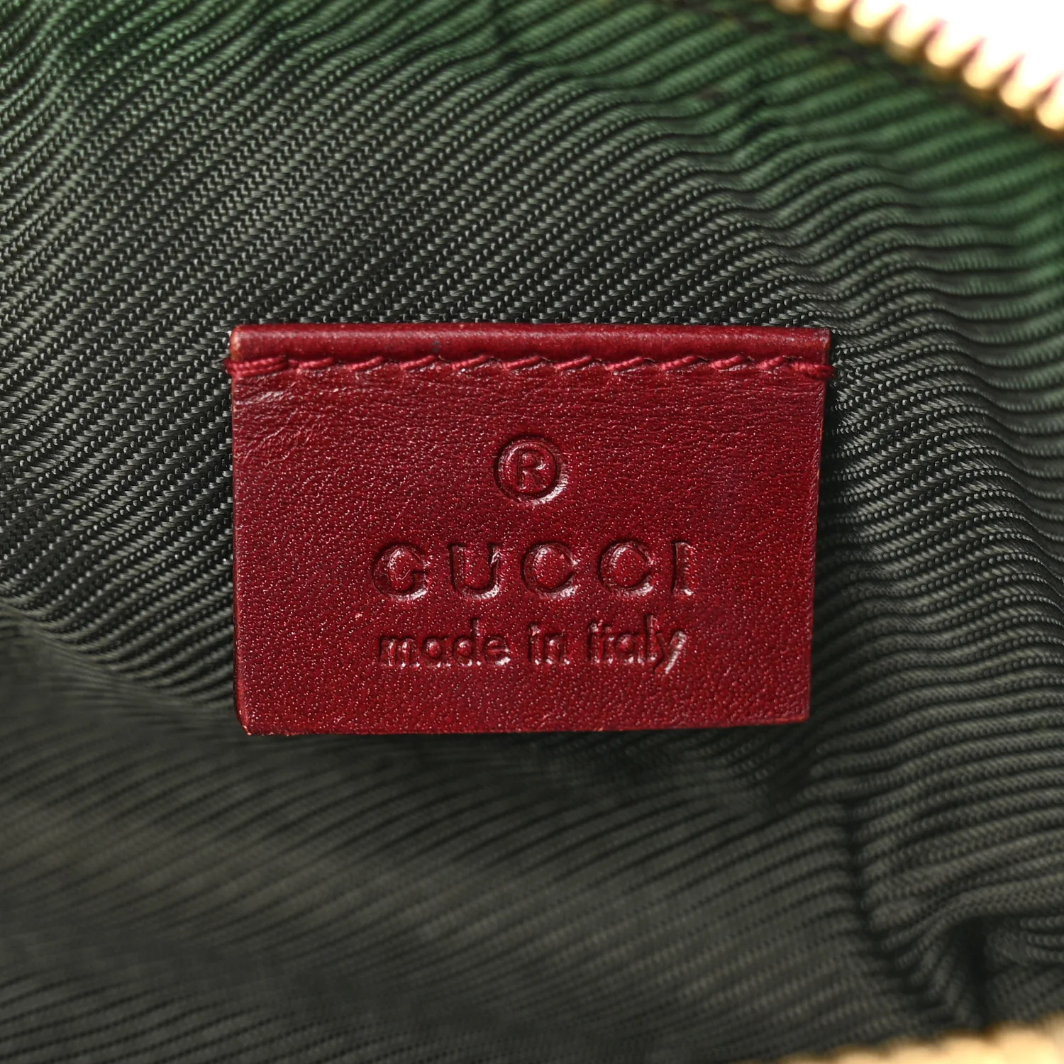 Guccissima Small Cosmetic Pouch Burgundy - Image 6
