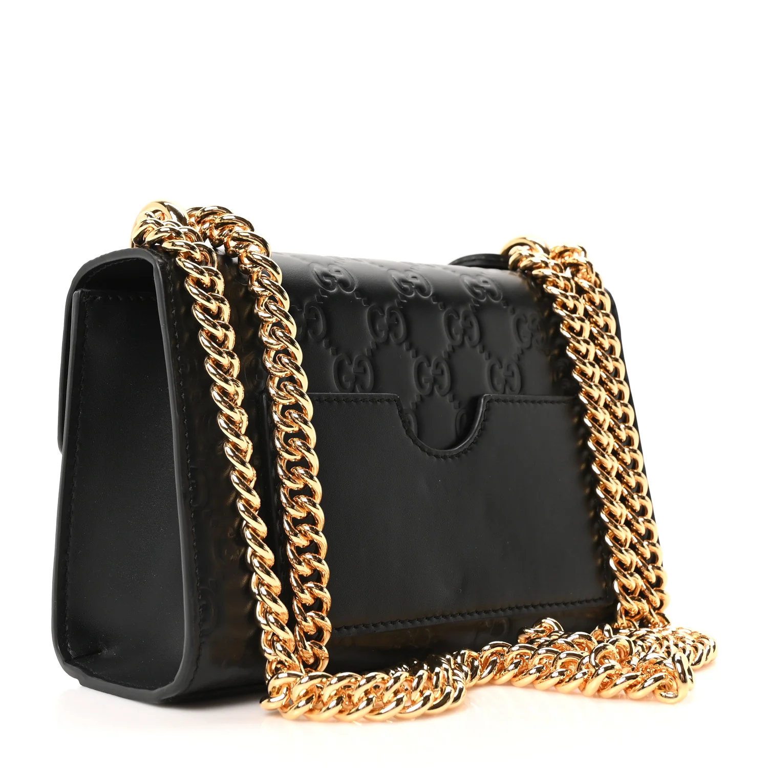 Guccissima Small Padlock Shoulder Bag Black - Image 3