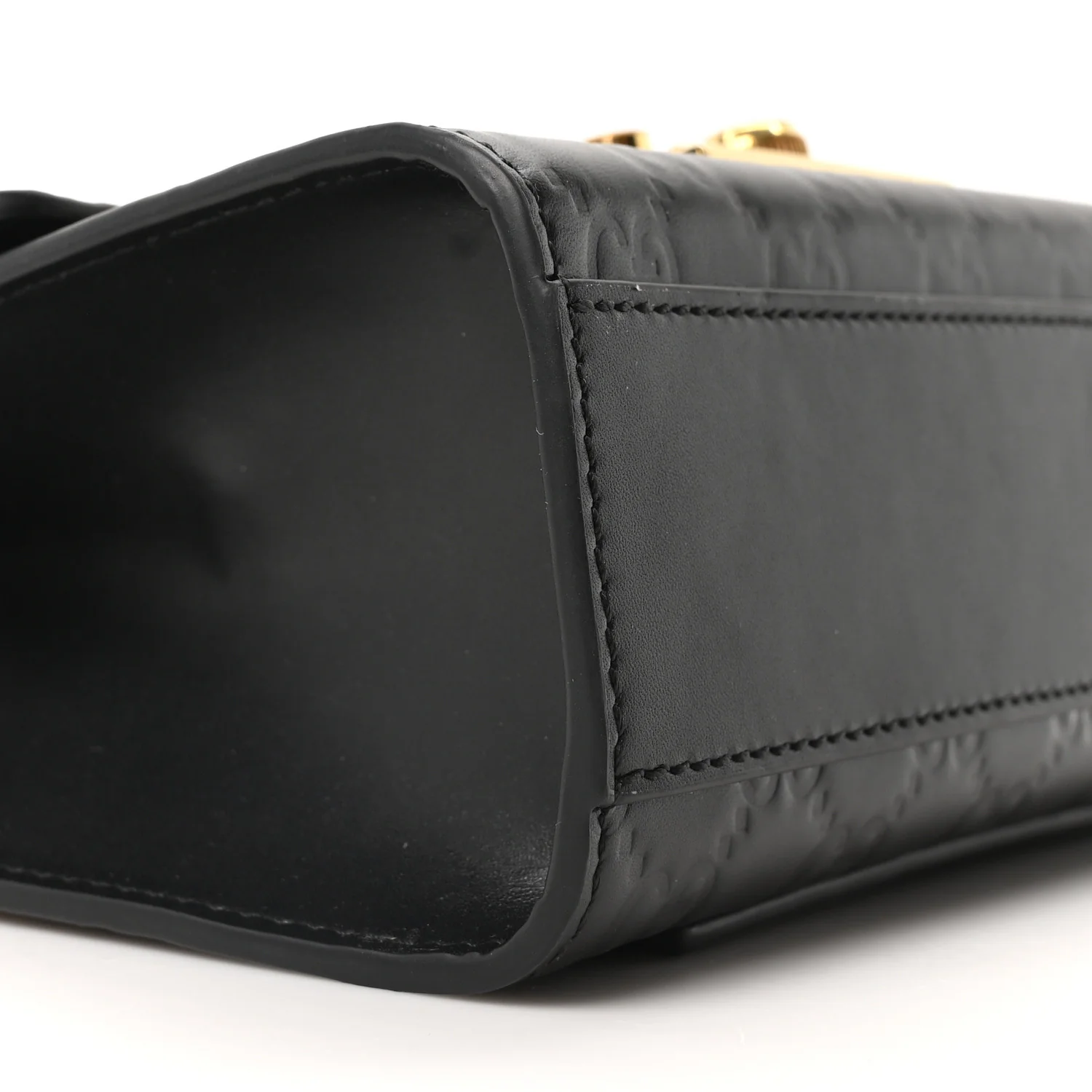 Guccissima Small Padlock Shoulder Bag Black - Image 9