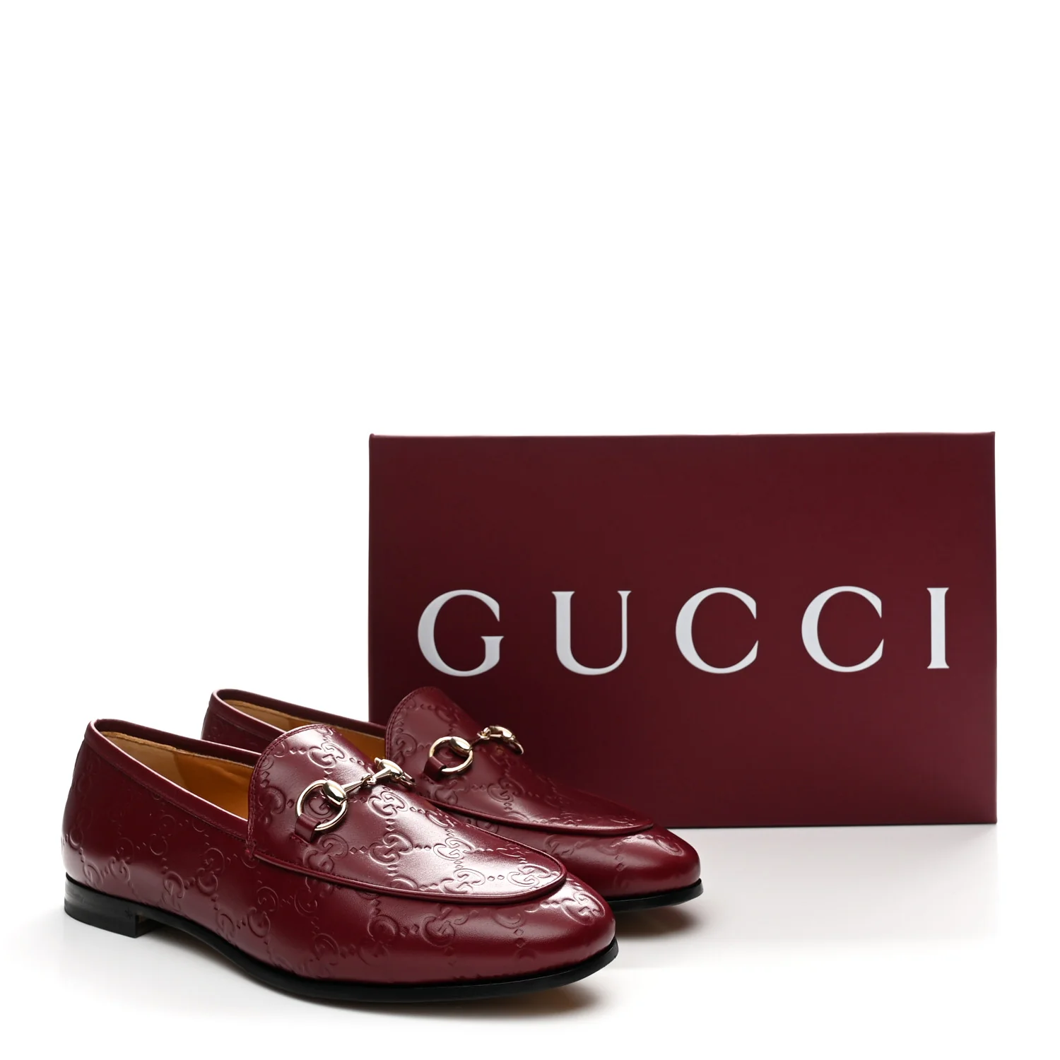 Guccissima Womens Jordaan Loafers 37.5 Rosso Ancora - Image 11