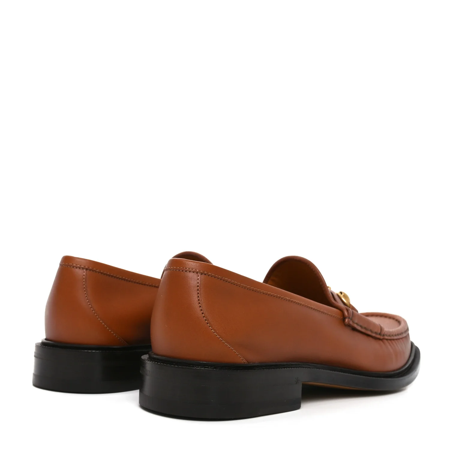 Harness Calfskin GG Tennis Embossed Mens Horsebit Loafers 9 Dark Brown - Image 5