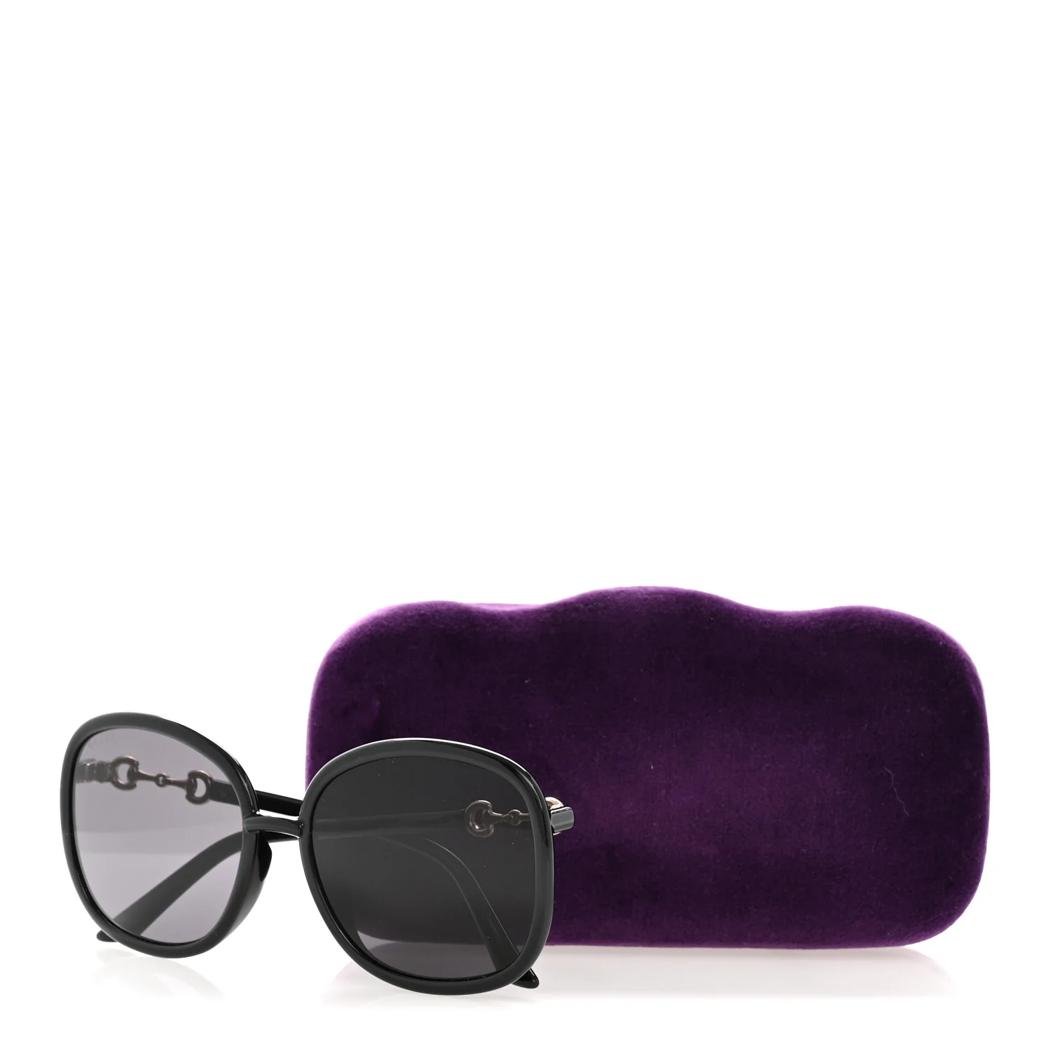 Horsebit Square Frame Sunglasses GG0890S Black - Image 7