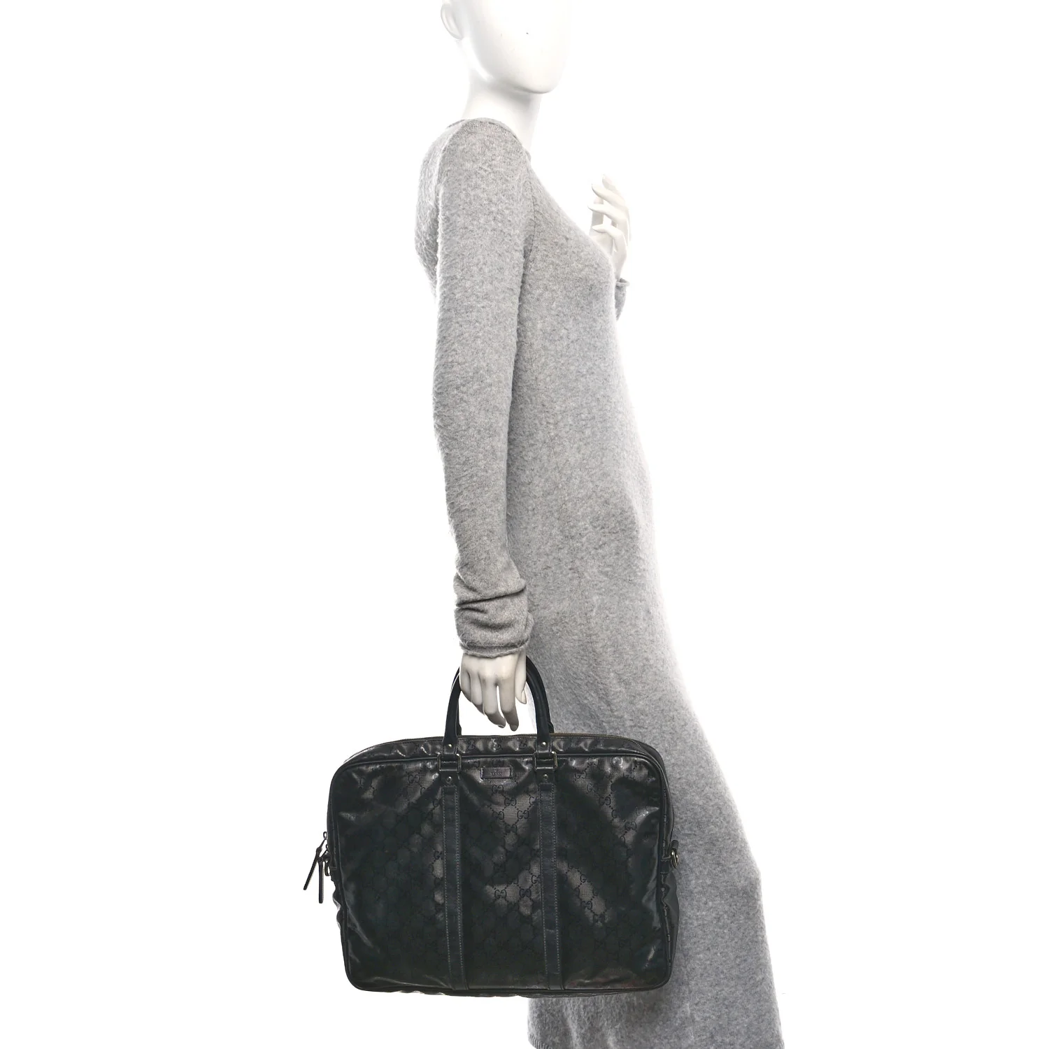 Imprime Monogram Medium Briefcase Black - Image 2