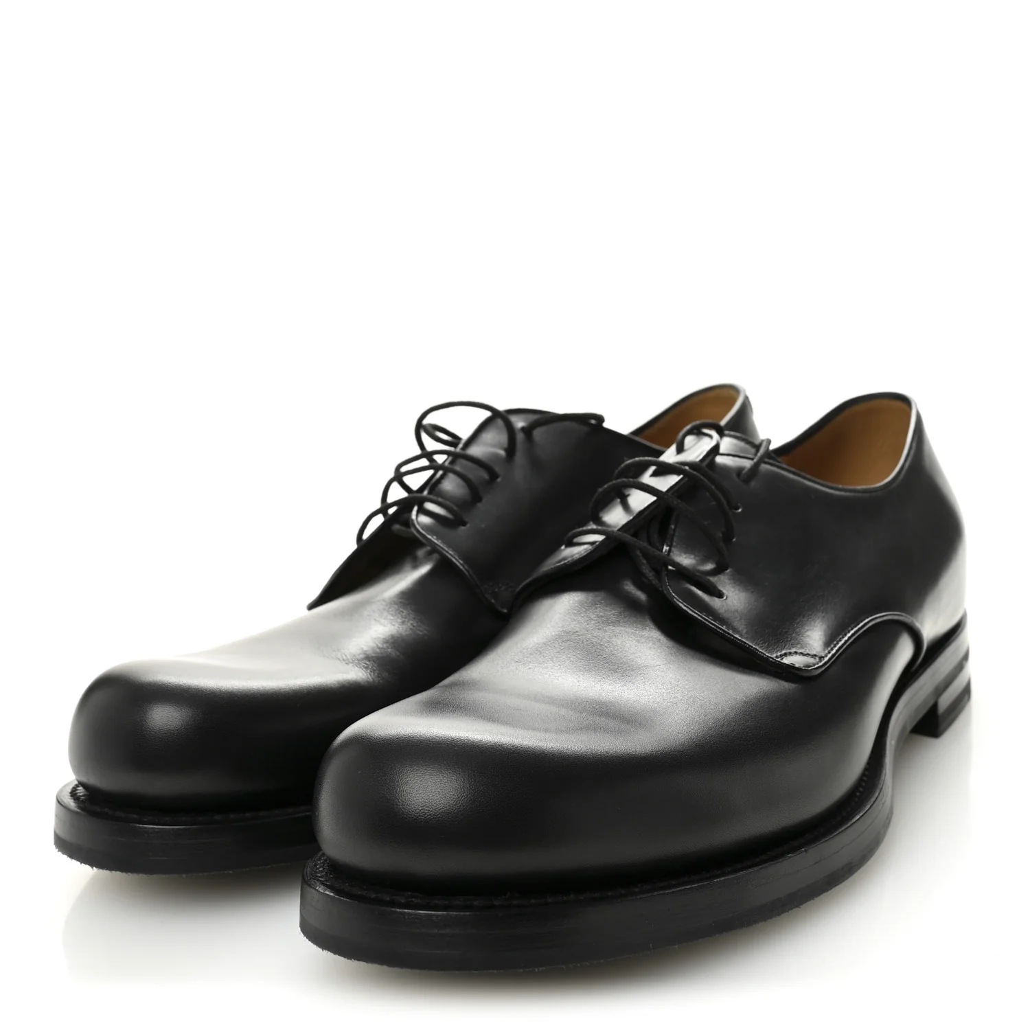 Knight Calfskin Mens Oxford Loafers 8.5 Black - Image 3
