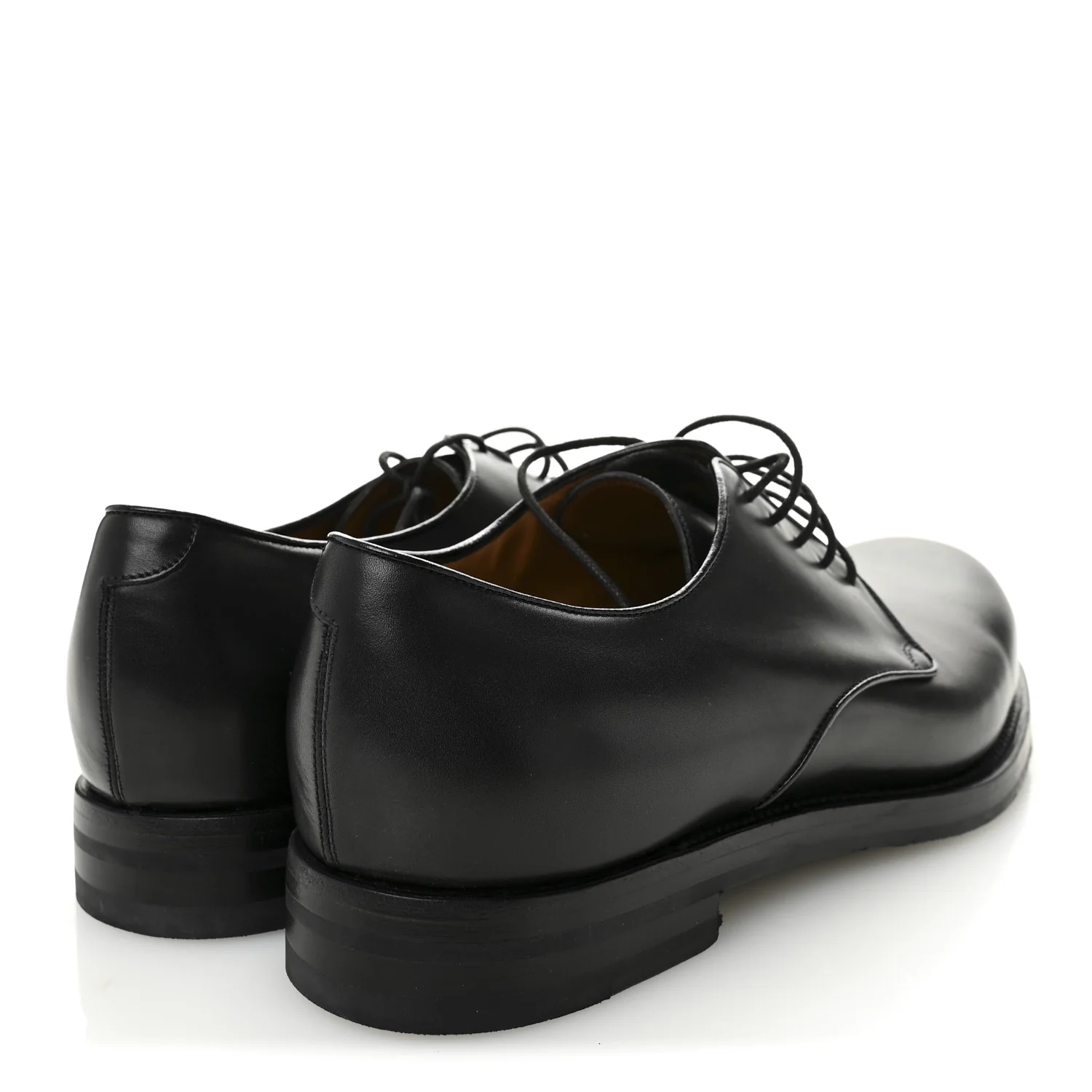 Knight Calfskin Mens Oxford Loafers 8.5 Black - Image 4
