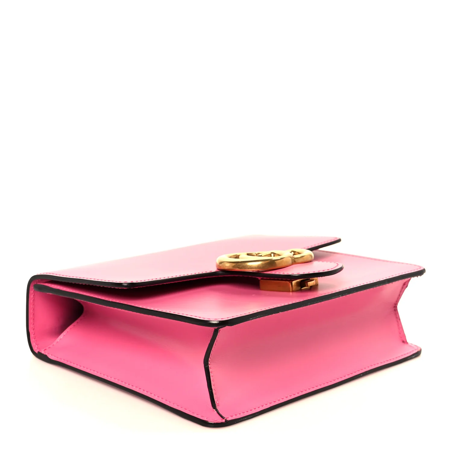 Knight Calfskin Small GG Marmont Chain Handle Bag Pink Tropical Flower - Image 4