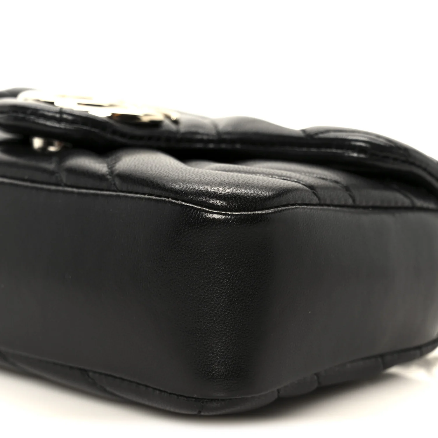 Lambskin Matelasse Mini GG Marmont Shoulder Bag Black - Image 10