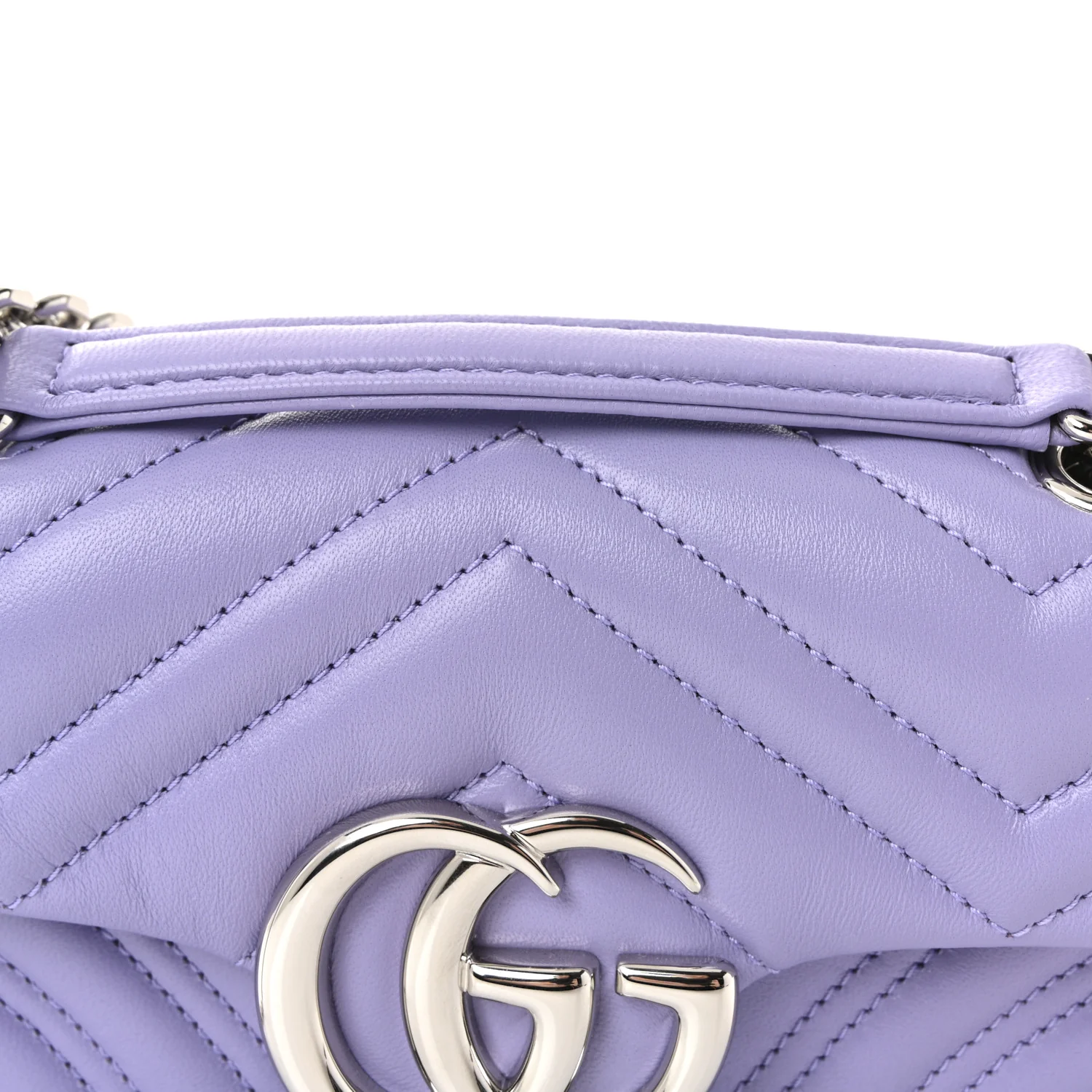 Lambskin Matelasse Small GG Marmont Shoulder Bag Lapis - Image 8