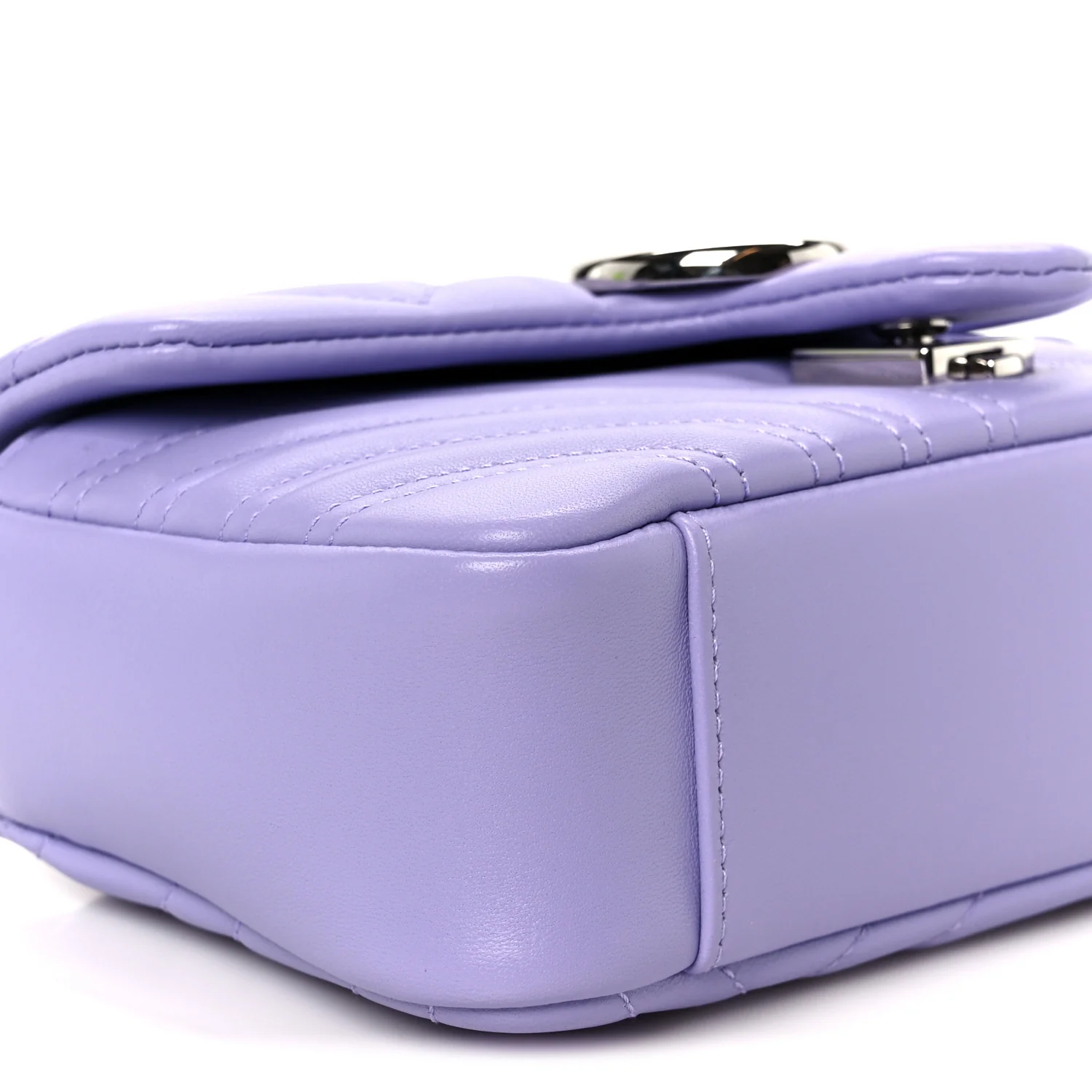 Lambskin Matelasse Small GG Marmont Shoulder Bag Lapis - Image 10