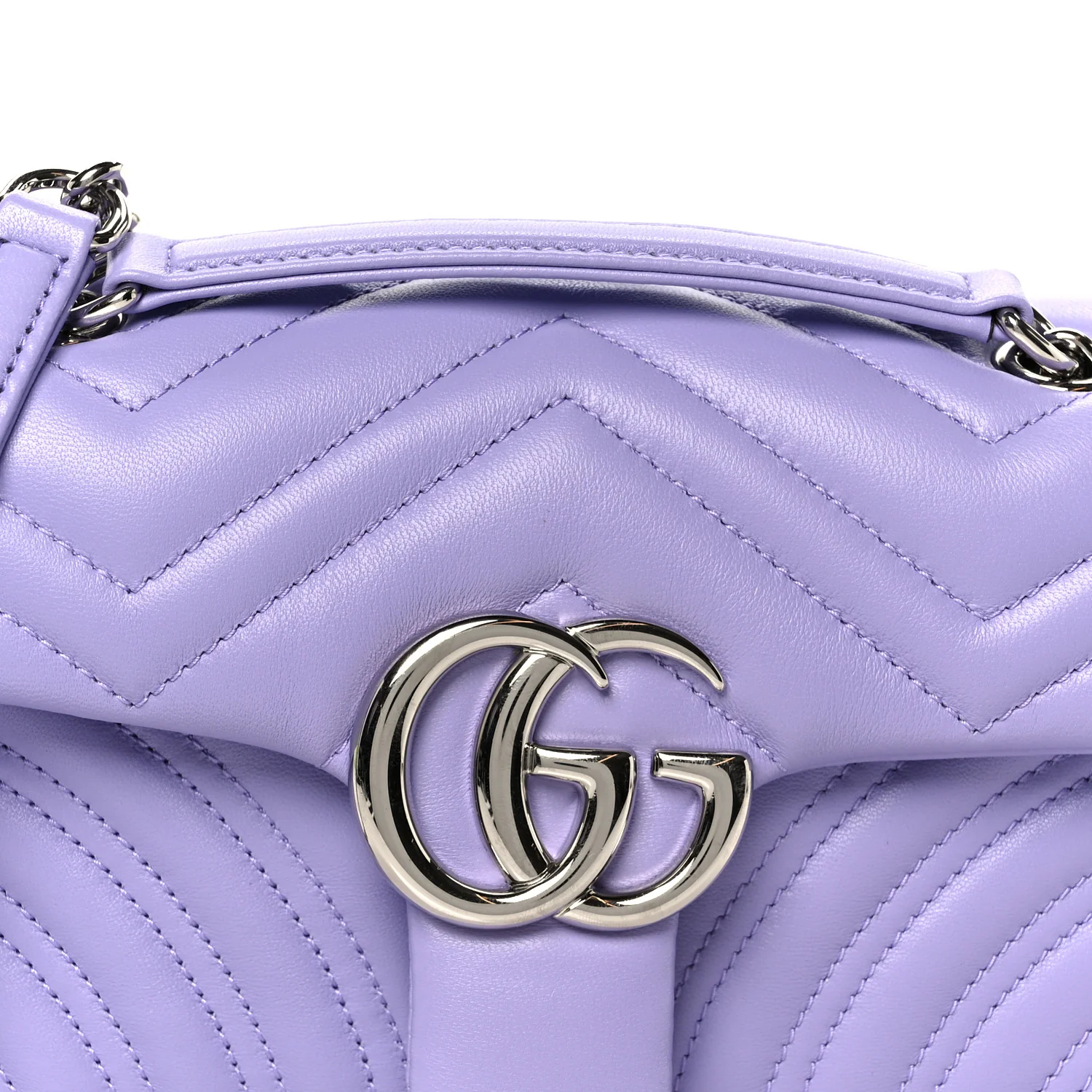 Lambskin Matelasse Small GG Marmont Shoulder Bag Lapis - Image 9