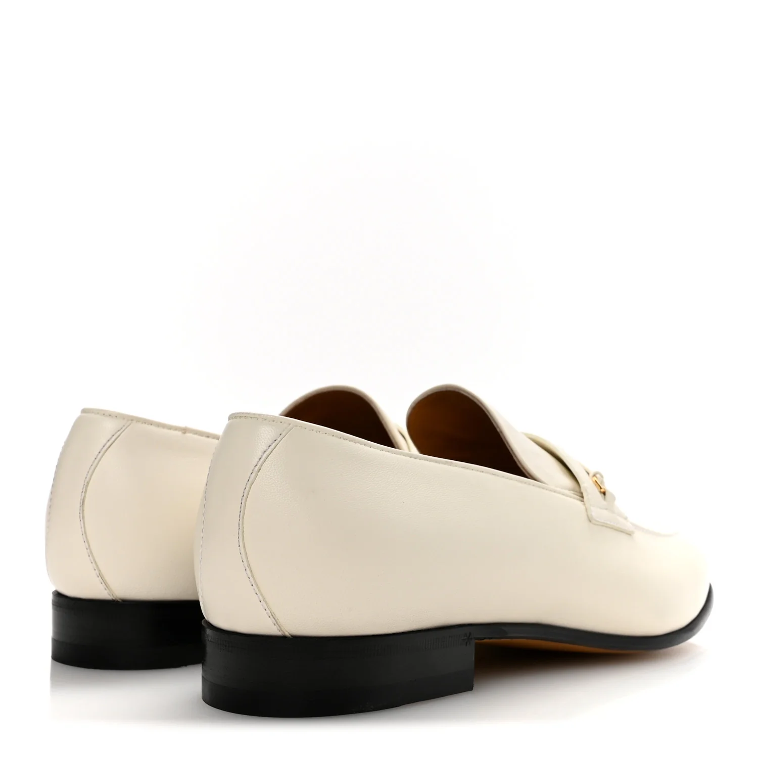 Lambskin Mens Interlocking G Loafers 8.5 Off White - Image 5