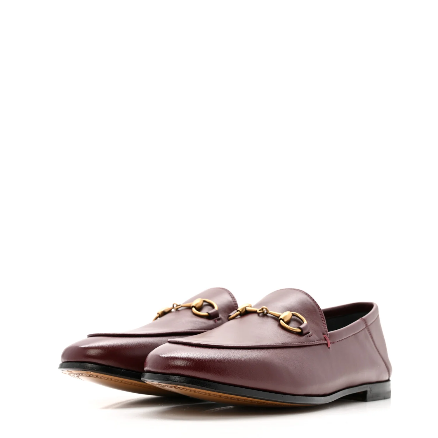 Lambskin Womens Brixton Horsebit Loafers 36.5 Vintage Bordeaux - Image 4