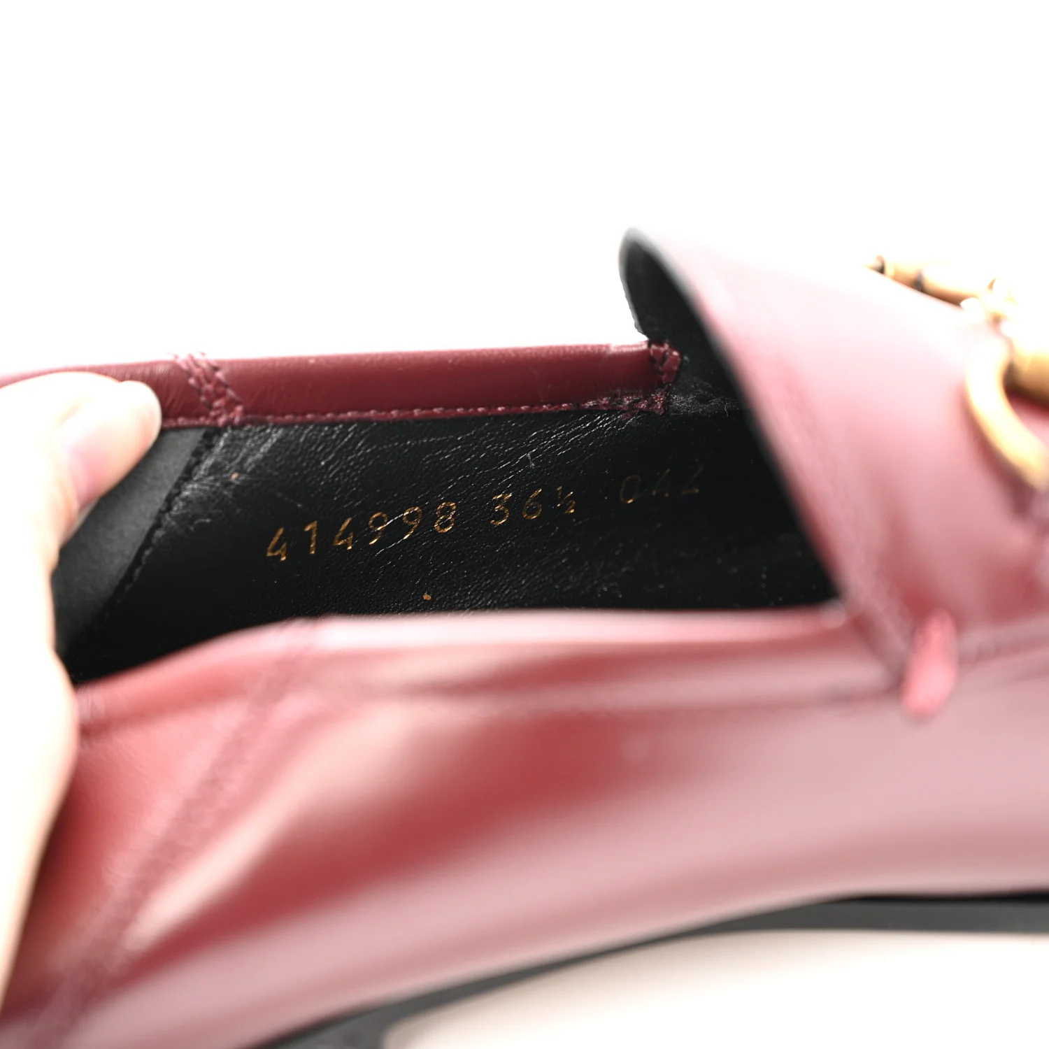 Lambskin Womens Brixton Horsebit Loafers 36.5 Vintage Bordeaux - Image 9
