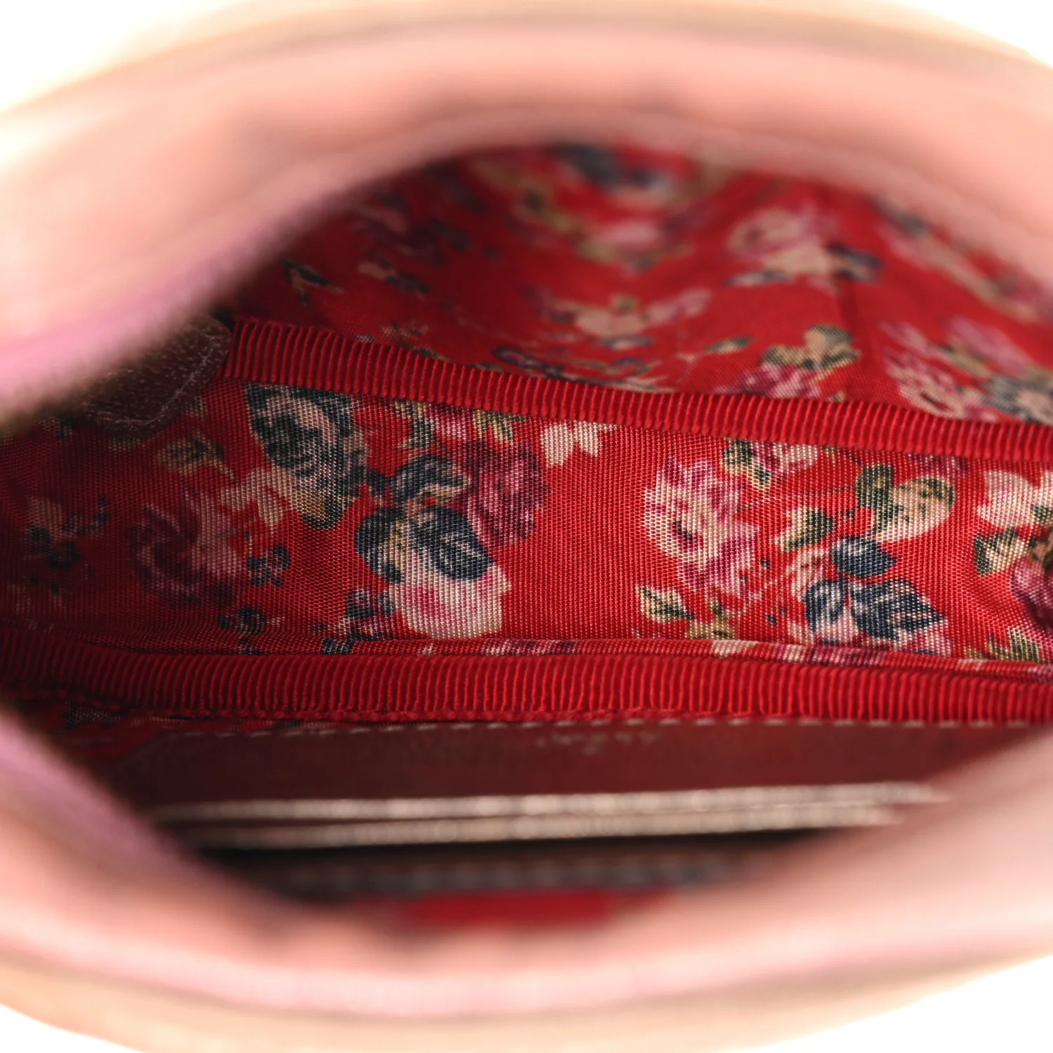 Laminated Nappa Trapuntata Mini Zumi Dome Shoulder Bag Rosa Lago Rame - Image 5
