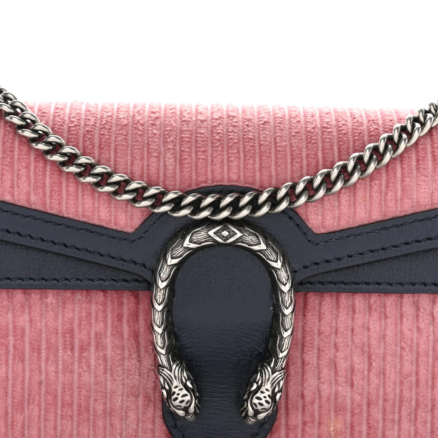 Lanzo Stretch Cord Azalea Calfskin Super Mini Dionysus Shoulder Bag Pink Blue - Image 17
