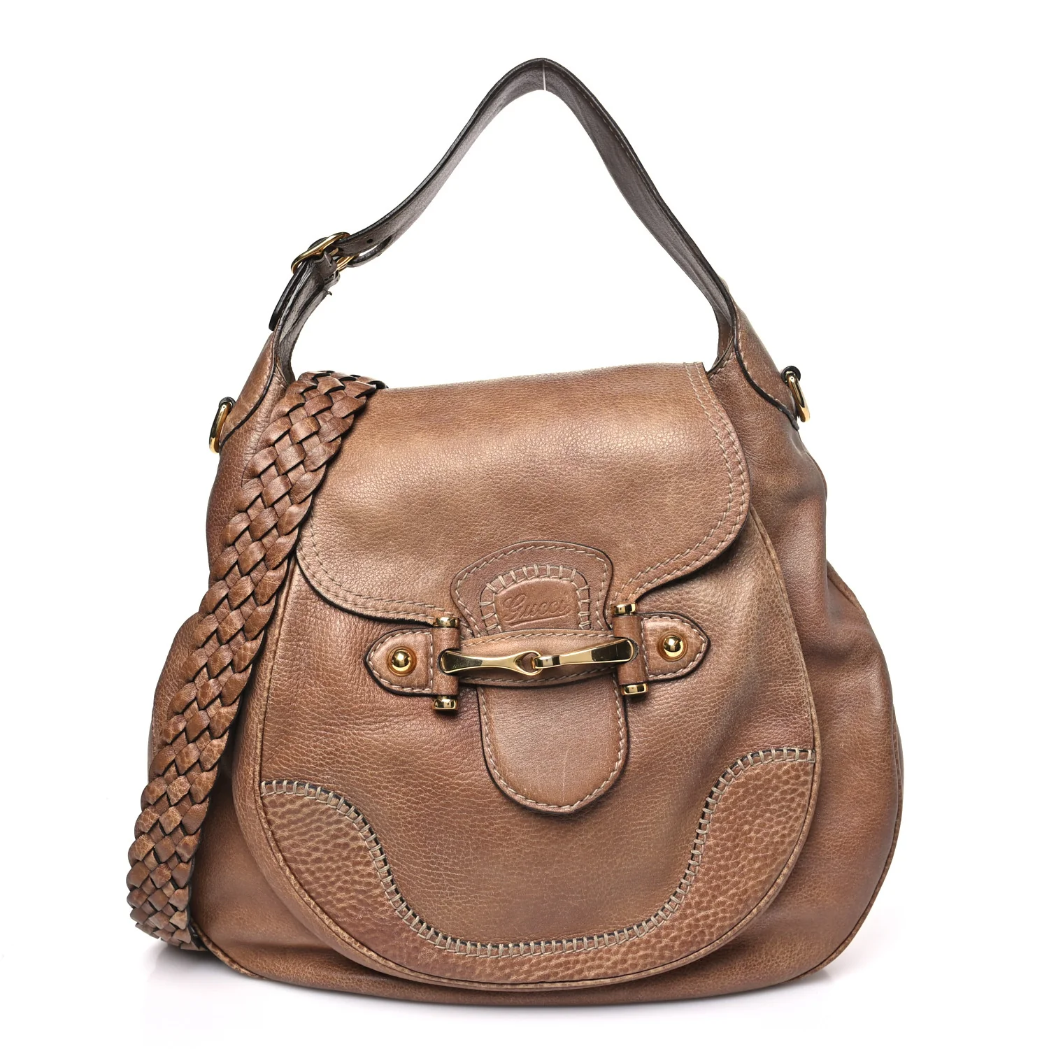 Libeccio Large New Pelham Shoulder Bag Brown