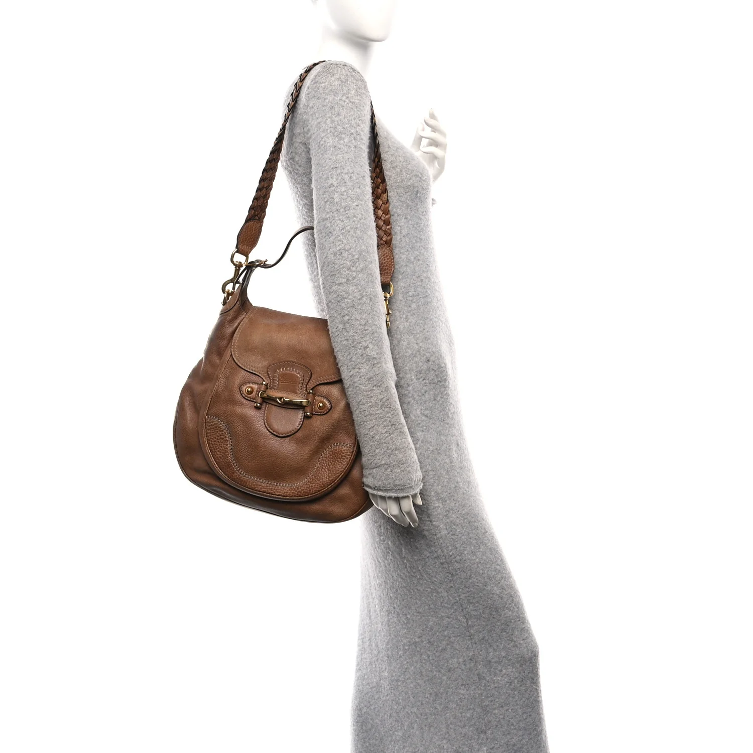 Libeccio Large New Pelham Shoulder Bag Brown - Image 2