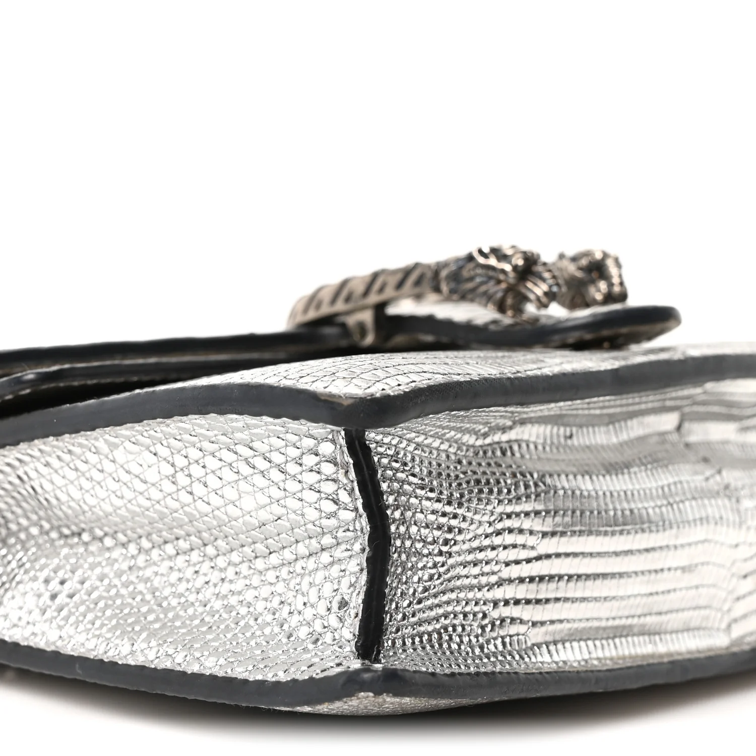 Lizard Super Mini Dionysus Bag  Silver - Image 7
