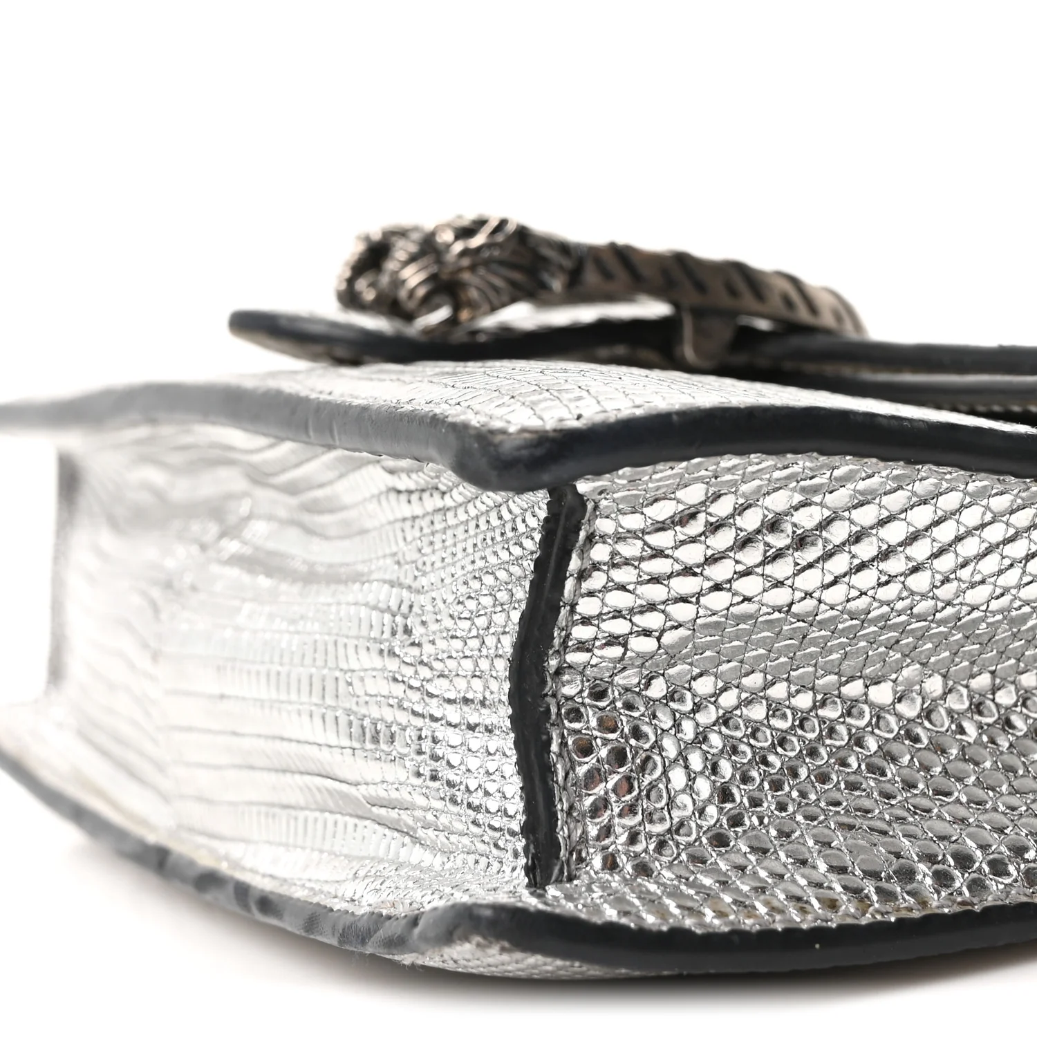 Lizard Super Mini Dionysus Bag  Silver - Image 8