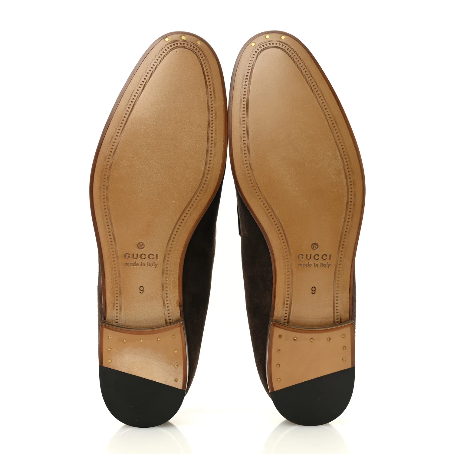Luxury Suede GG Monogram Horsebit Mens Jordy Loafers 9 Night Cocoa - Image 6