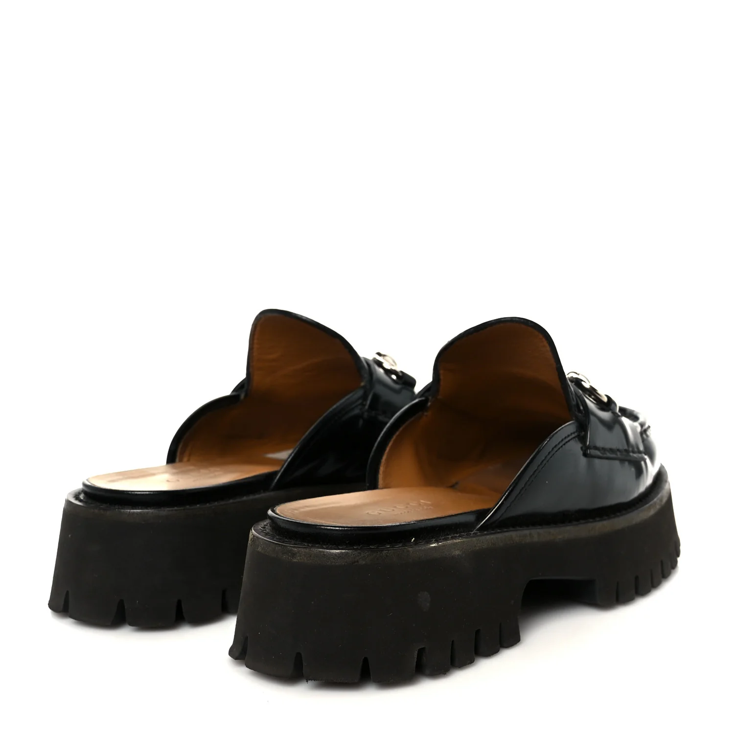 Magnum Calfskin Womens Horsebit Platform Mules 35.5 Black - Image 5