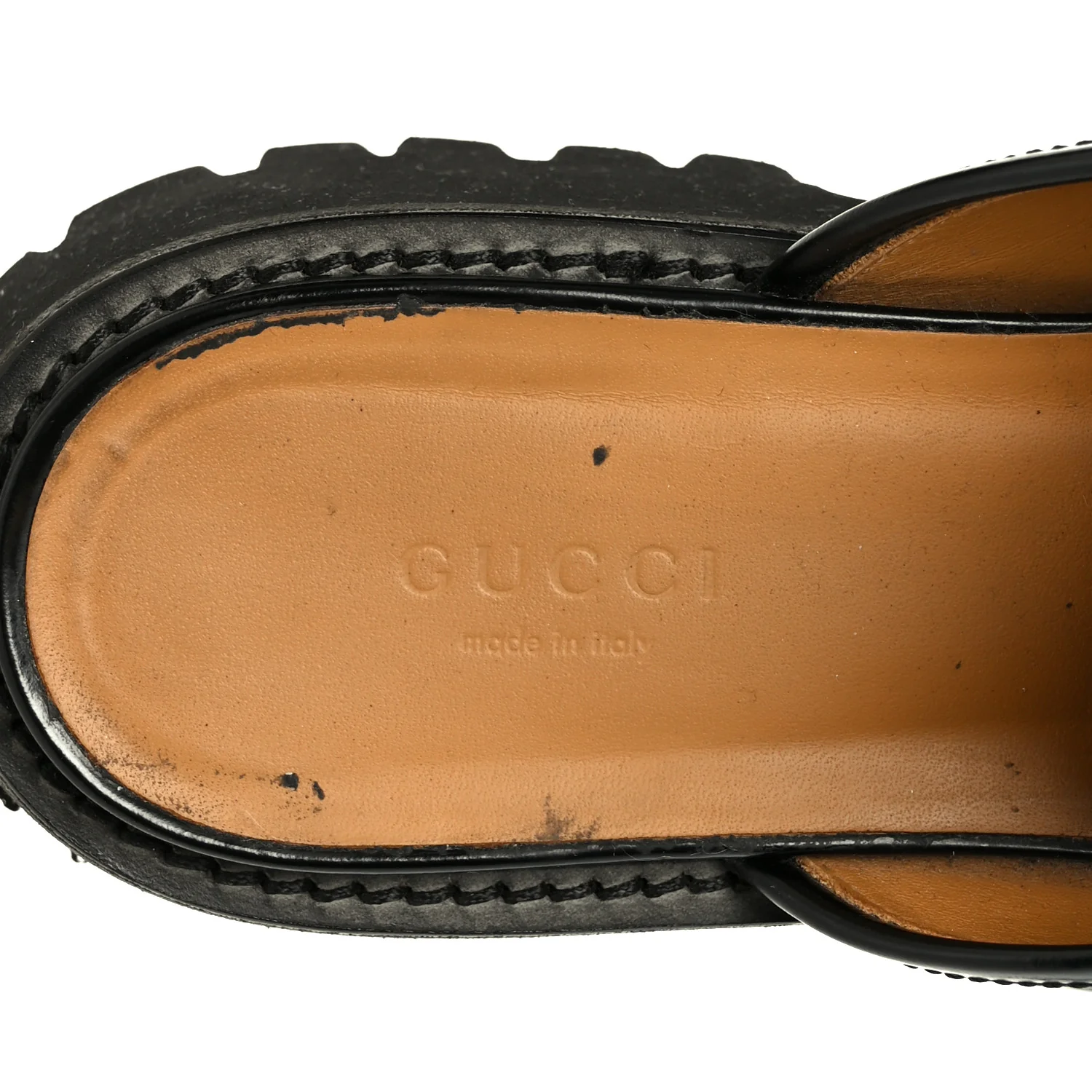 Magnum Calfskin Womens Horsebit Platform Mules 38 Black - Image 7