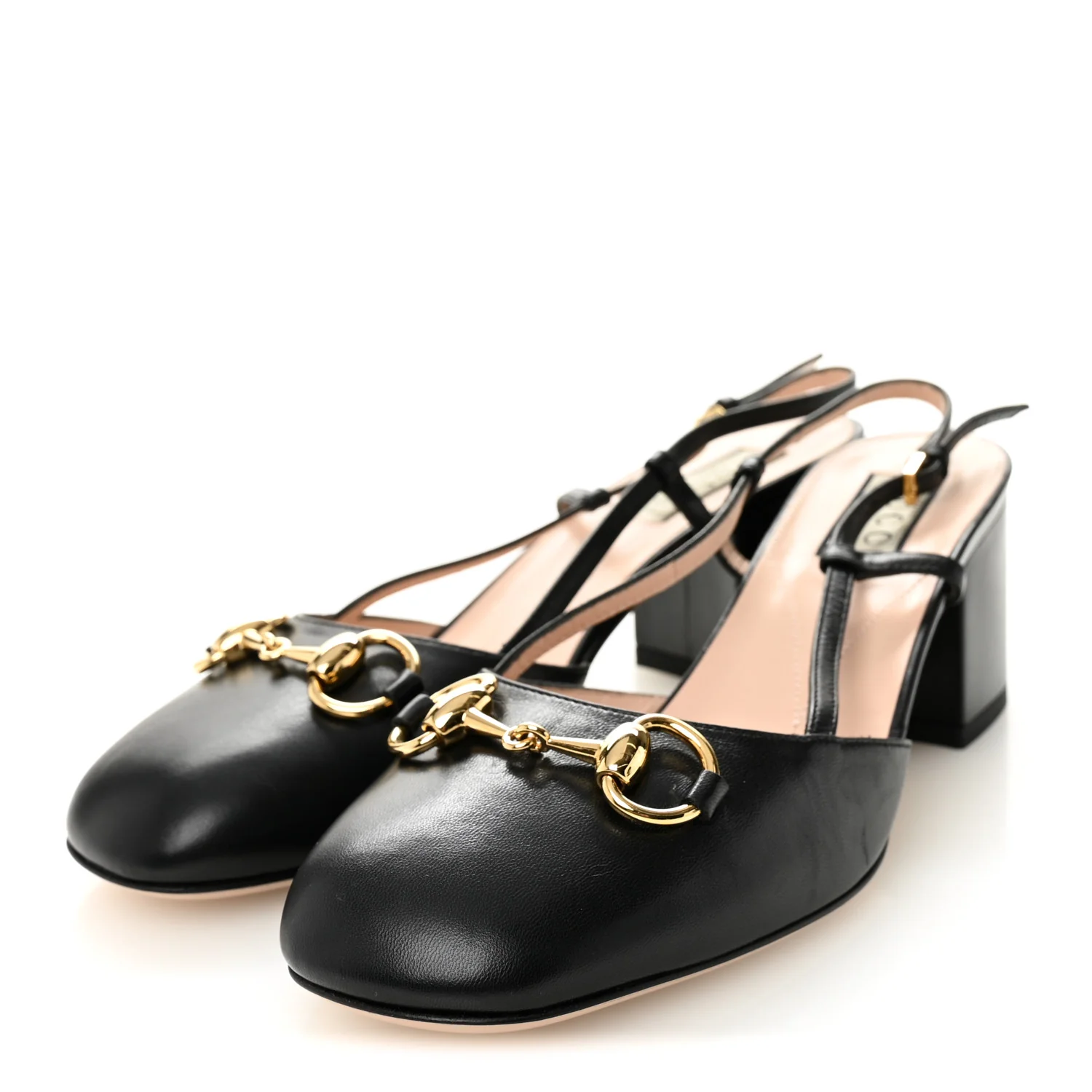 Malaga Kid Horsebit 70mm Slingback Pumps 36  Black - Image 3