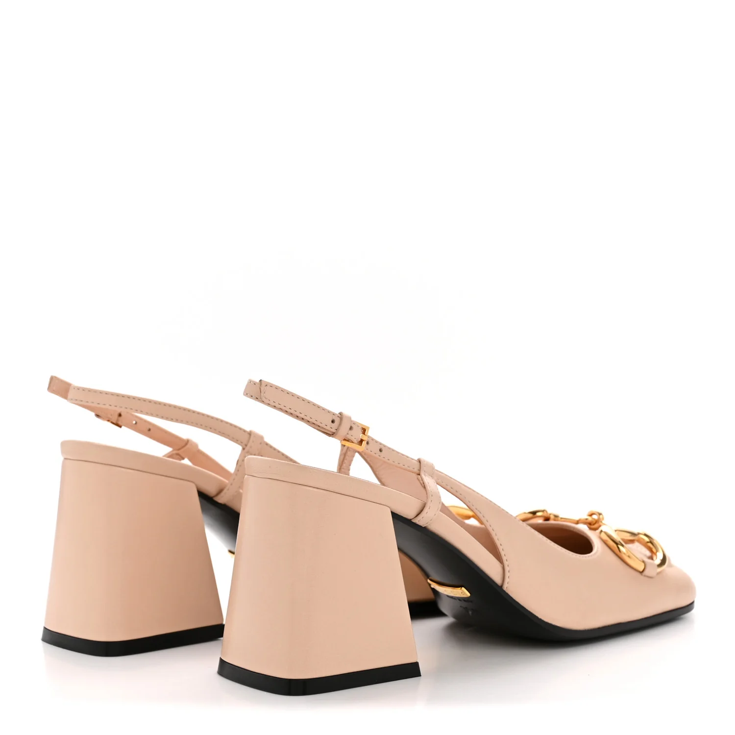 Malaga Kid Horsebit 75mm Slingback Pumps 35.5 Skin Rose - Image 5