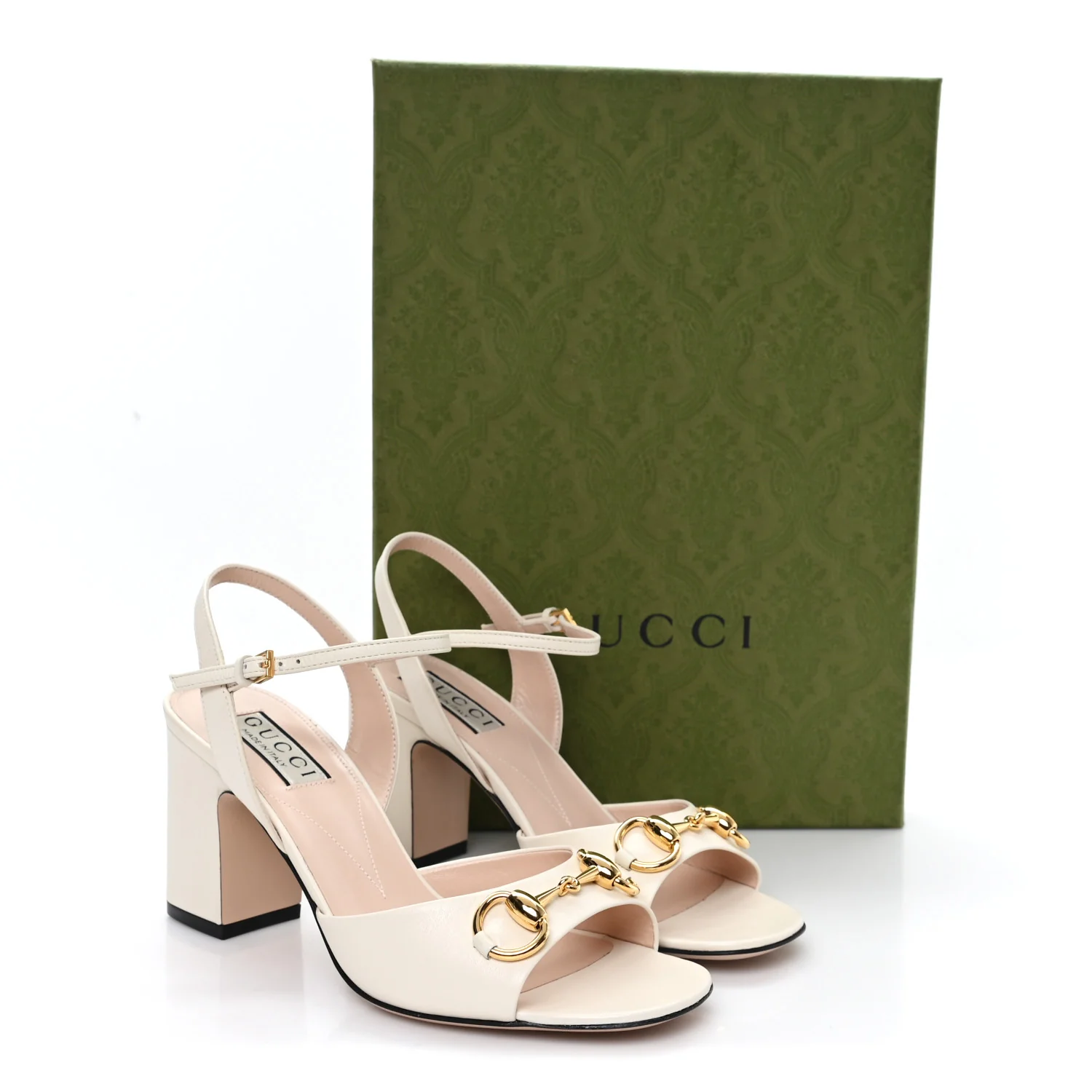 Malaga Kid Horsebit Lady 75mm Sandals 36 Mystic White - Image 9