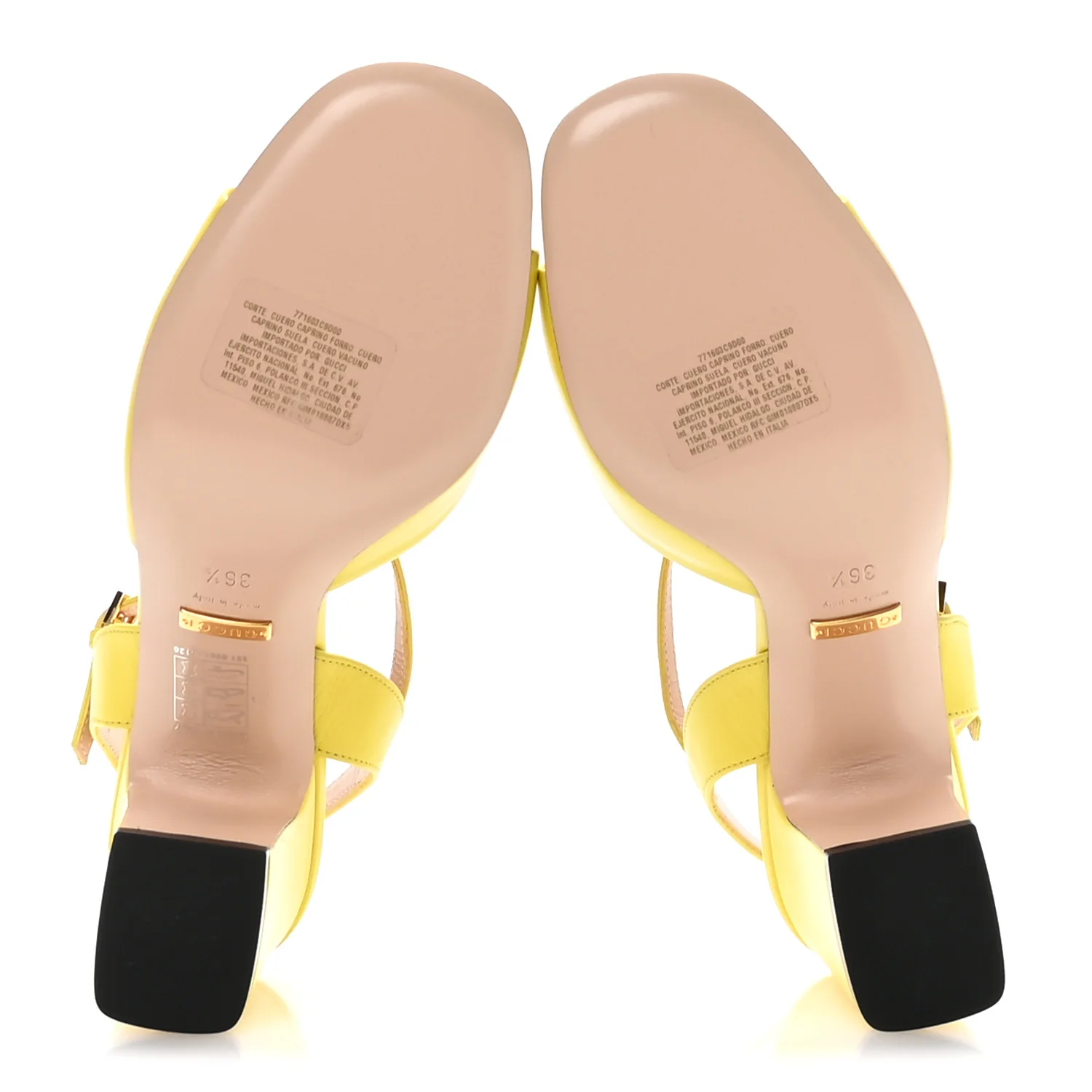 Malaga Kid Horsebit Lady 75mm Sandals 36.5 Acid Lime - Image 6